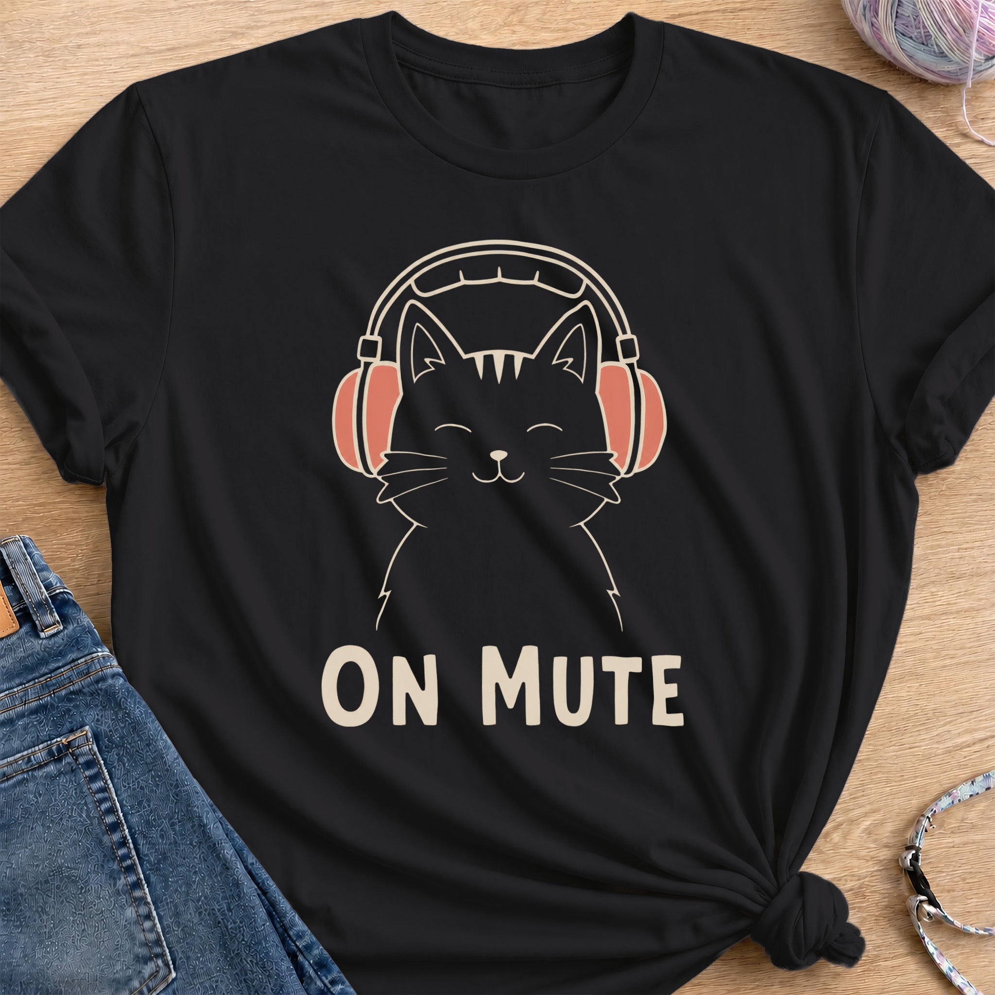 On Mute T-Shirt — Black