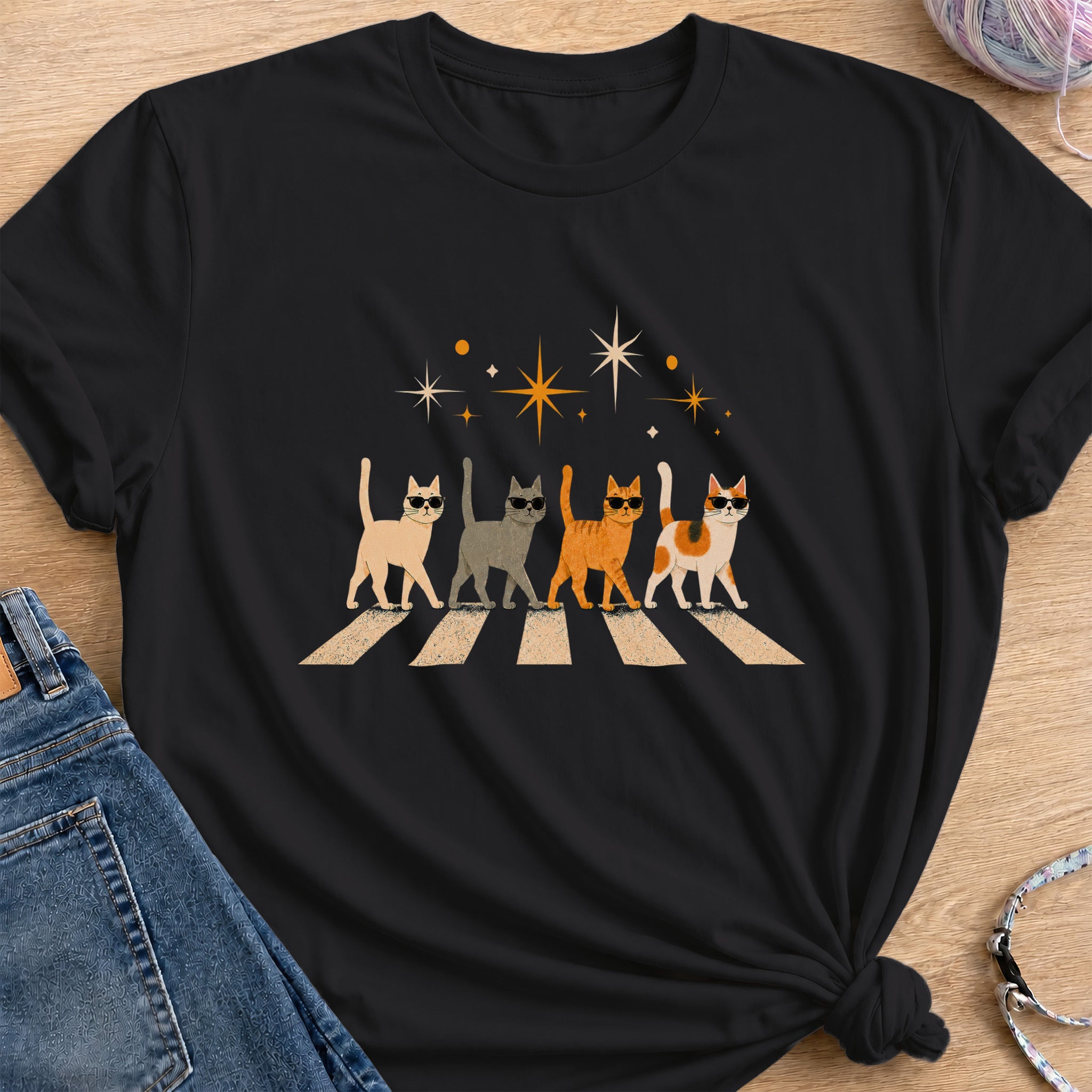 Cross Walk T-Shirt — Black