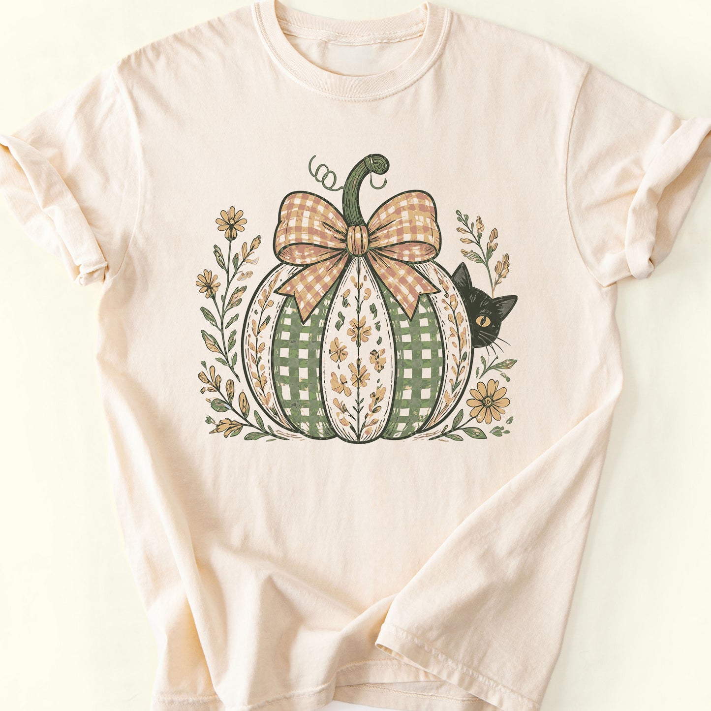 Autumn Pumpkin T-Shirt — Ivory