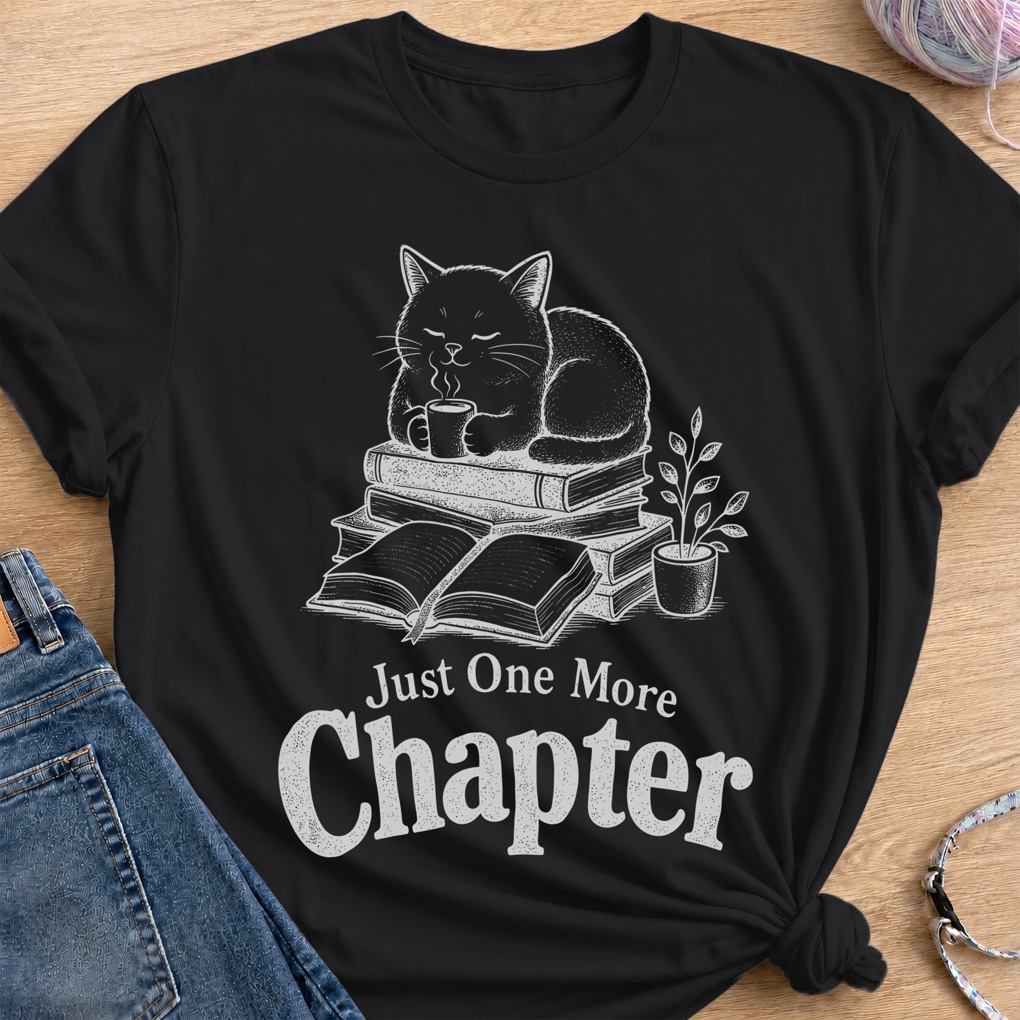 Bookworm T-Shirt — Black