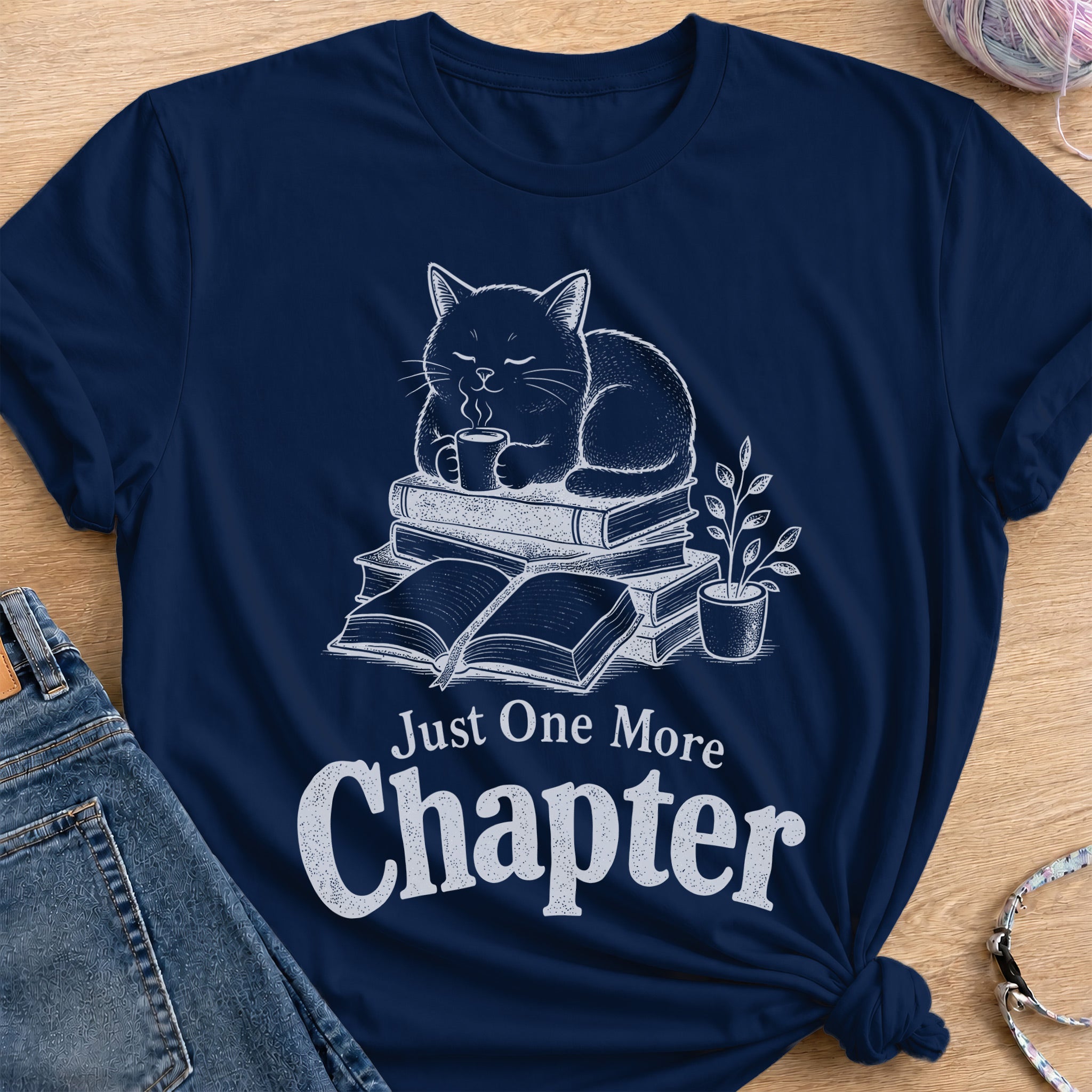 Bookworm T-Shirt — Navy
