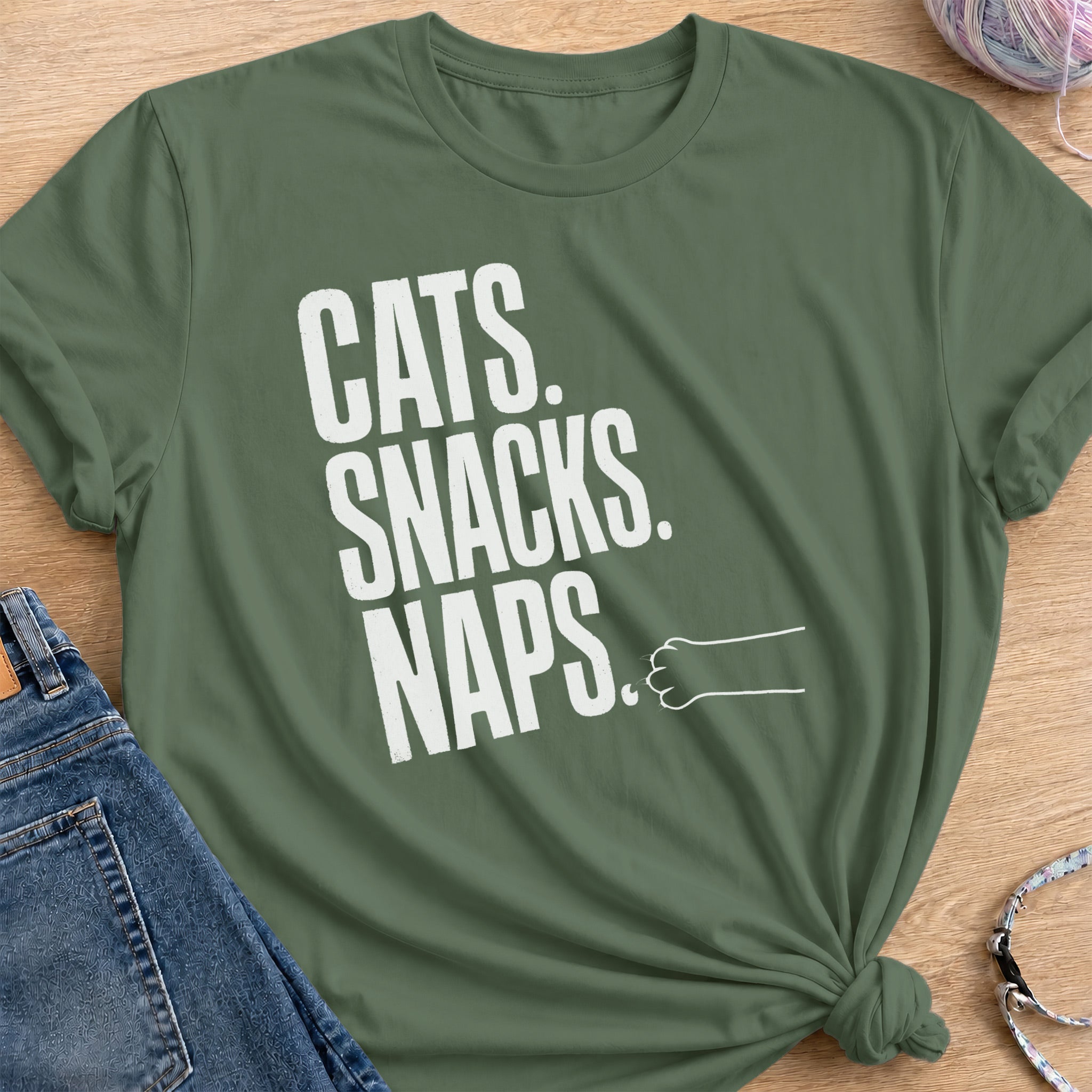 Essentials T-Shirt — Military Green