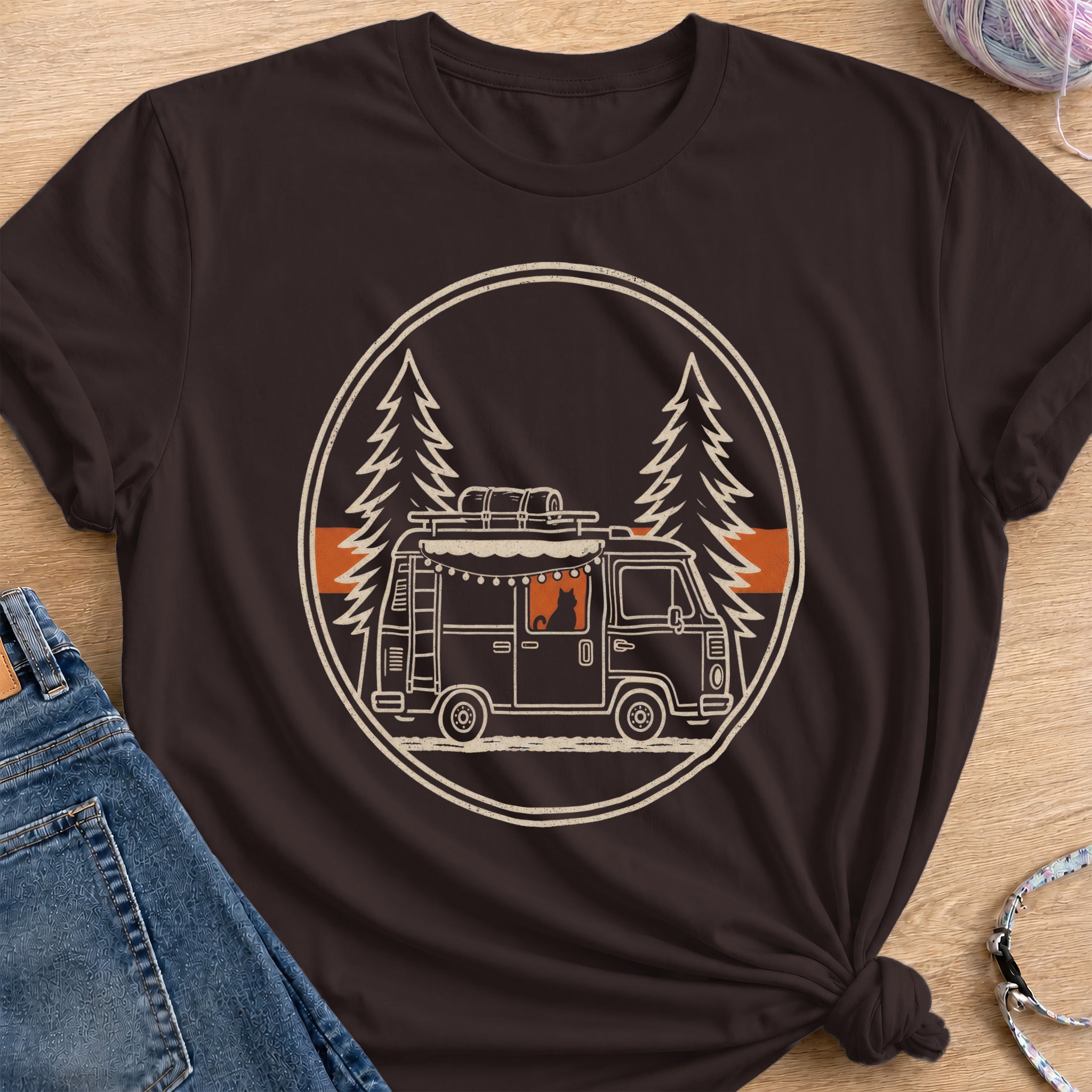 Camper T-Shirt — Dark Chocolate