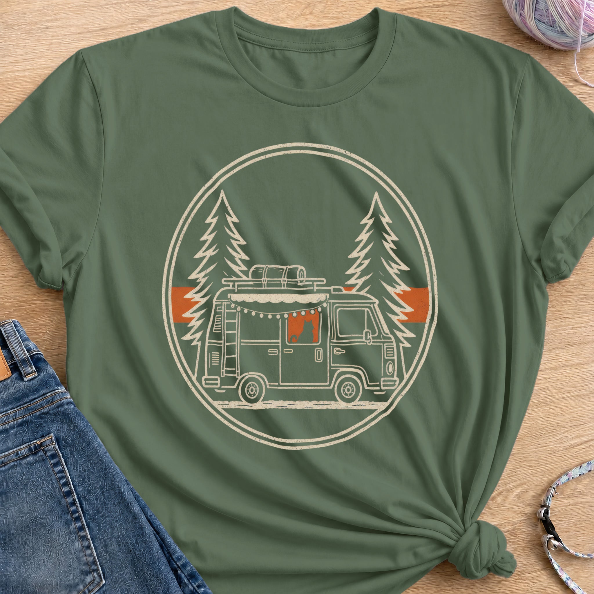 Camper T-Shirt — Military Green