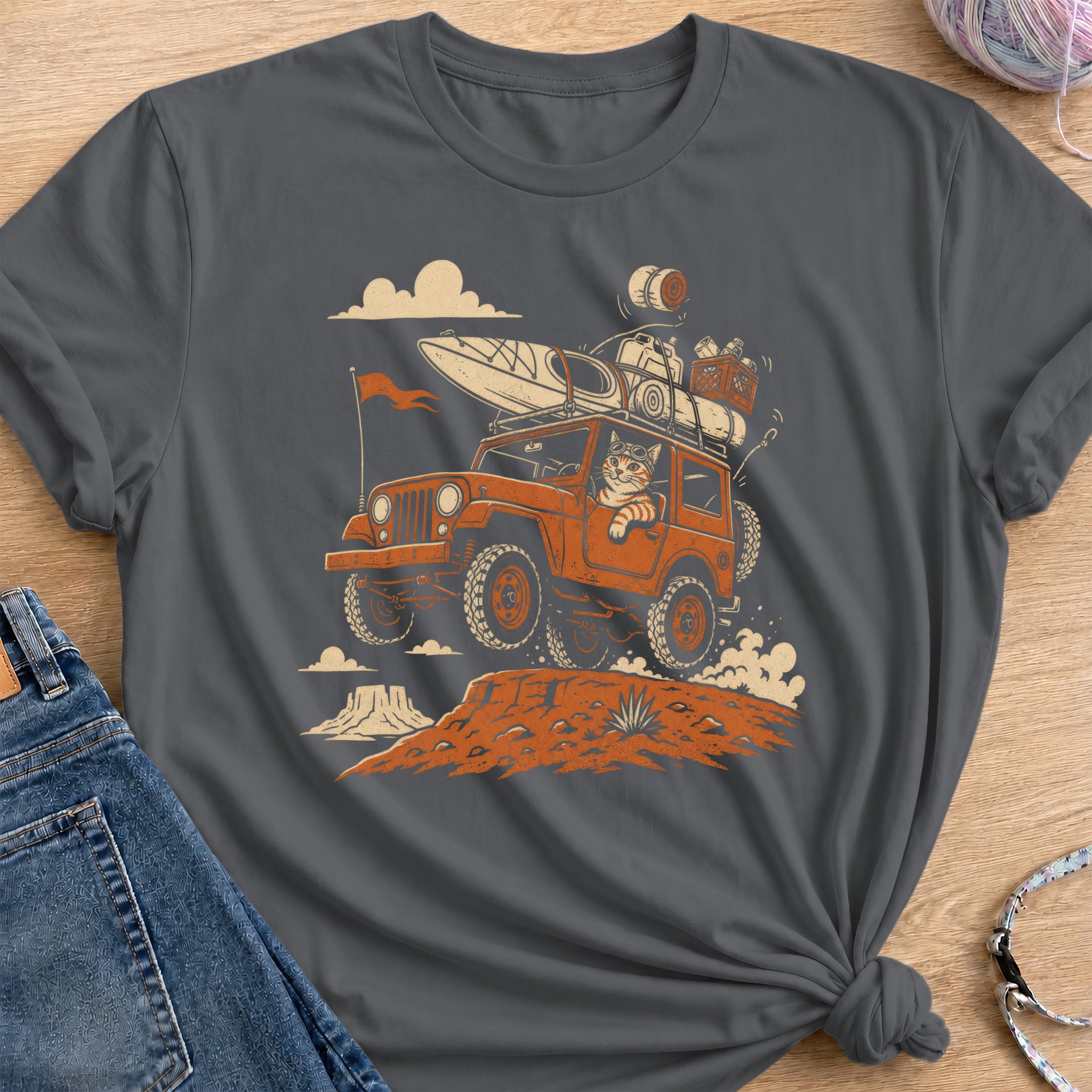 Desert Driver T-Shirt — Charcoal