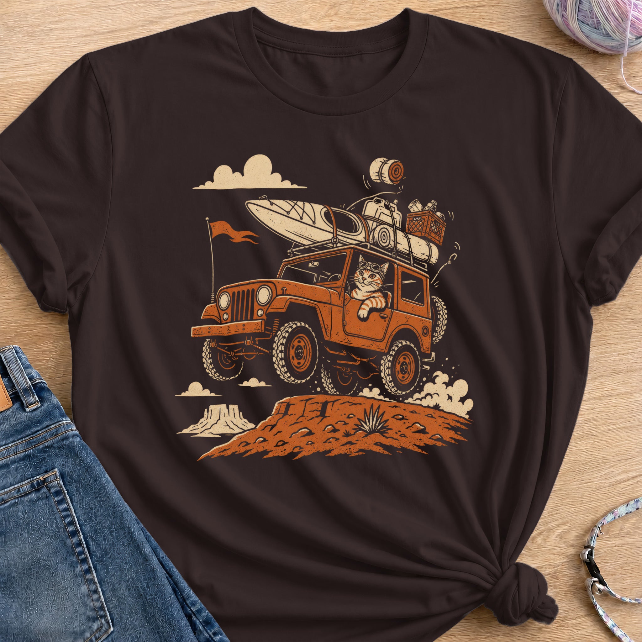 Desert Driver T-Shirt — Dark Chocolate