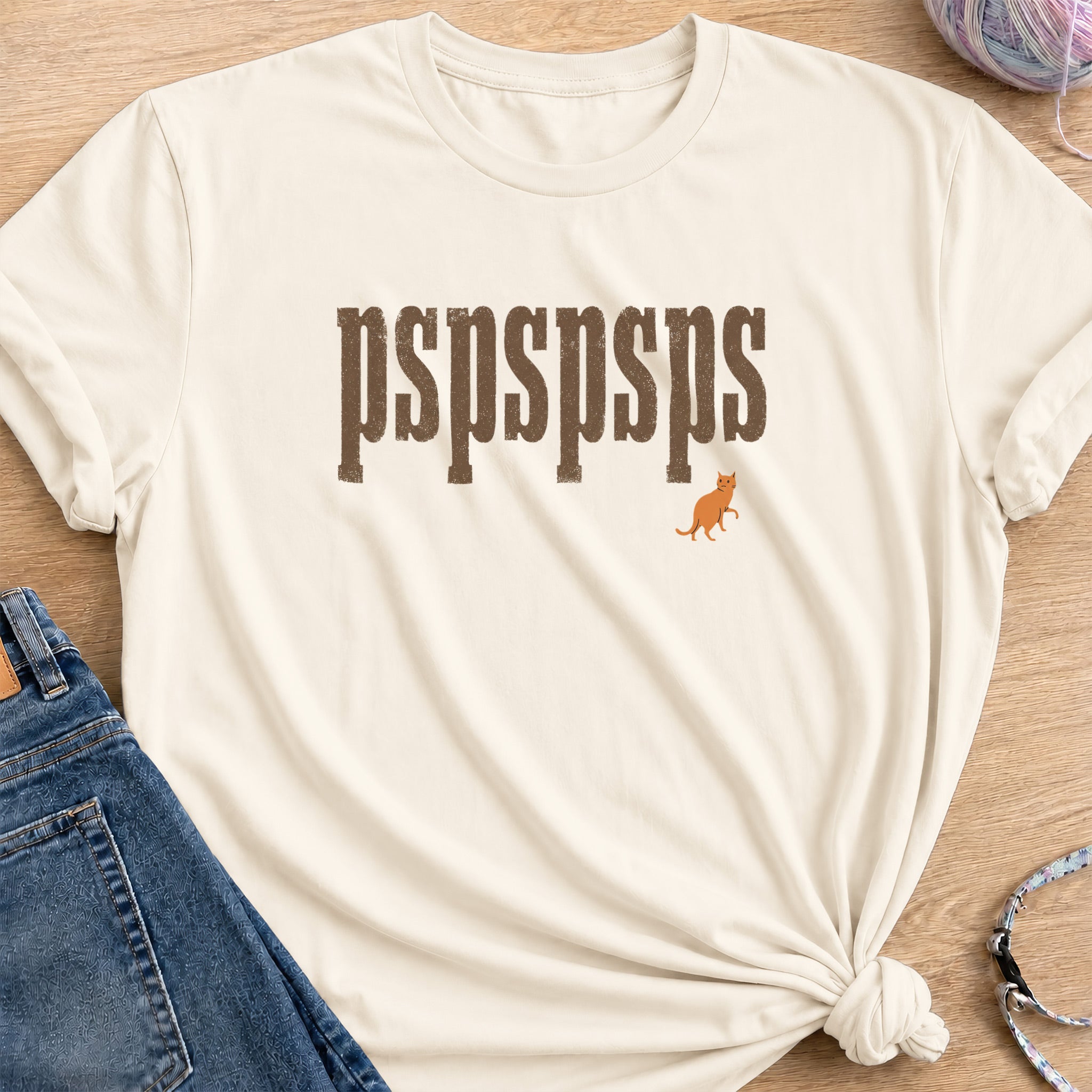 Pspspsps T-Shirt — Natural