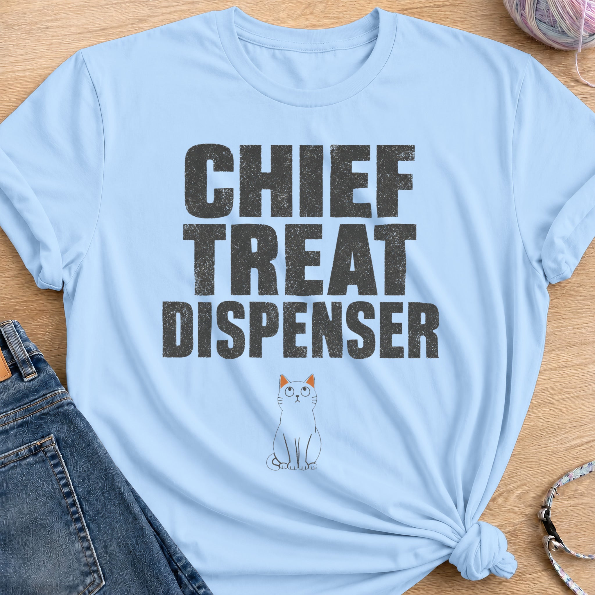 Treat Dispenser T-Shirt — Light Blue