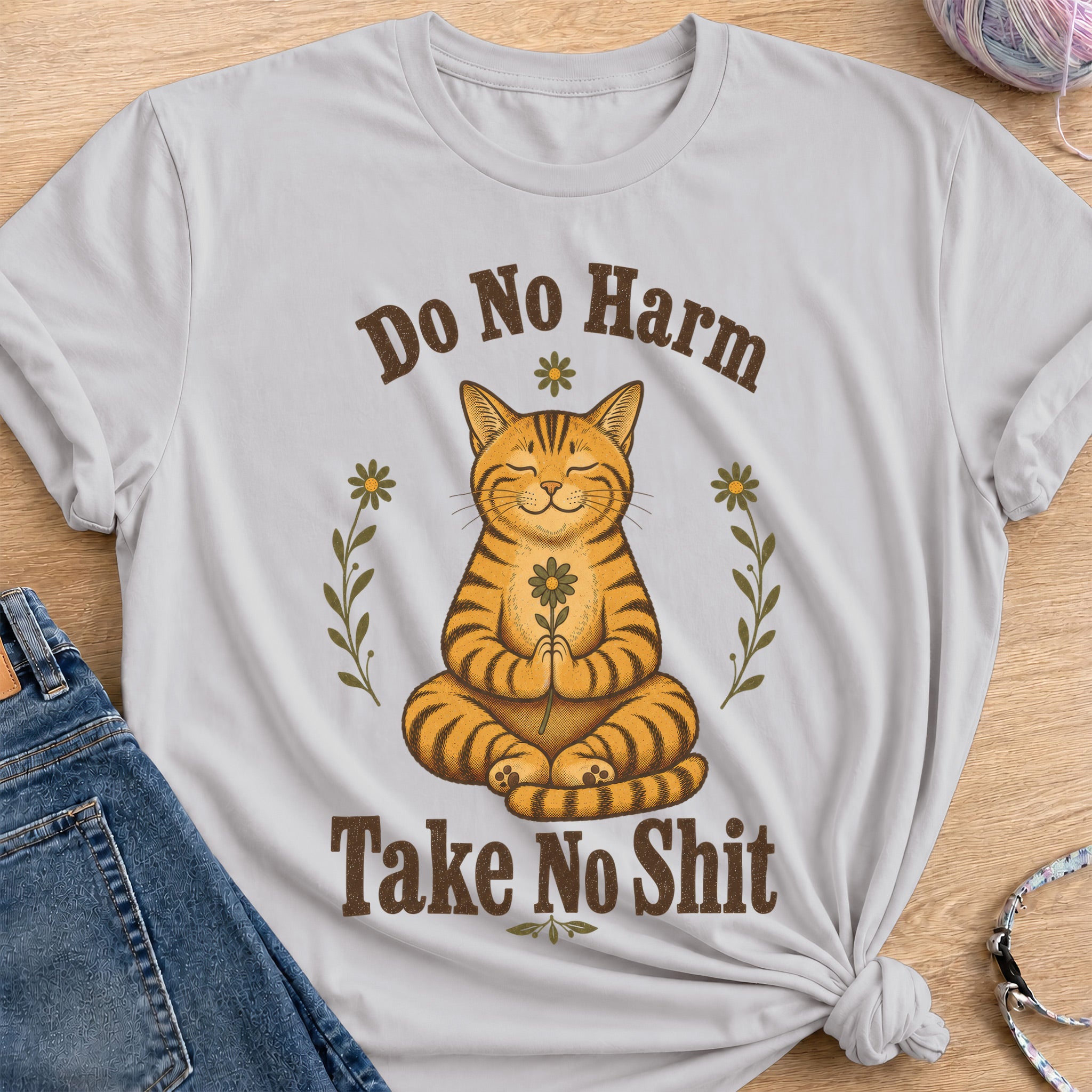 Take No Shit T-Shirt — Ice Grey