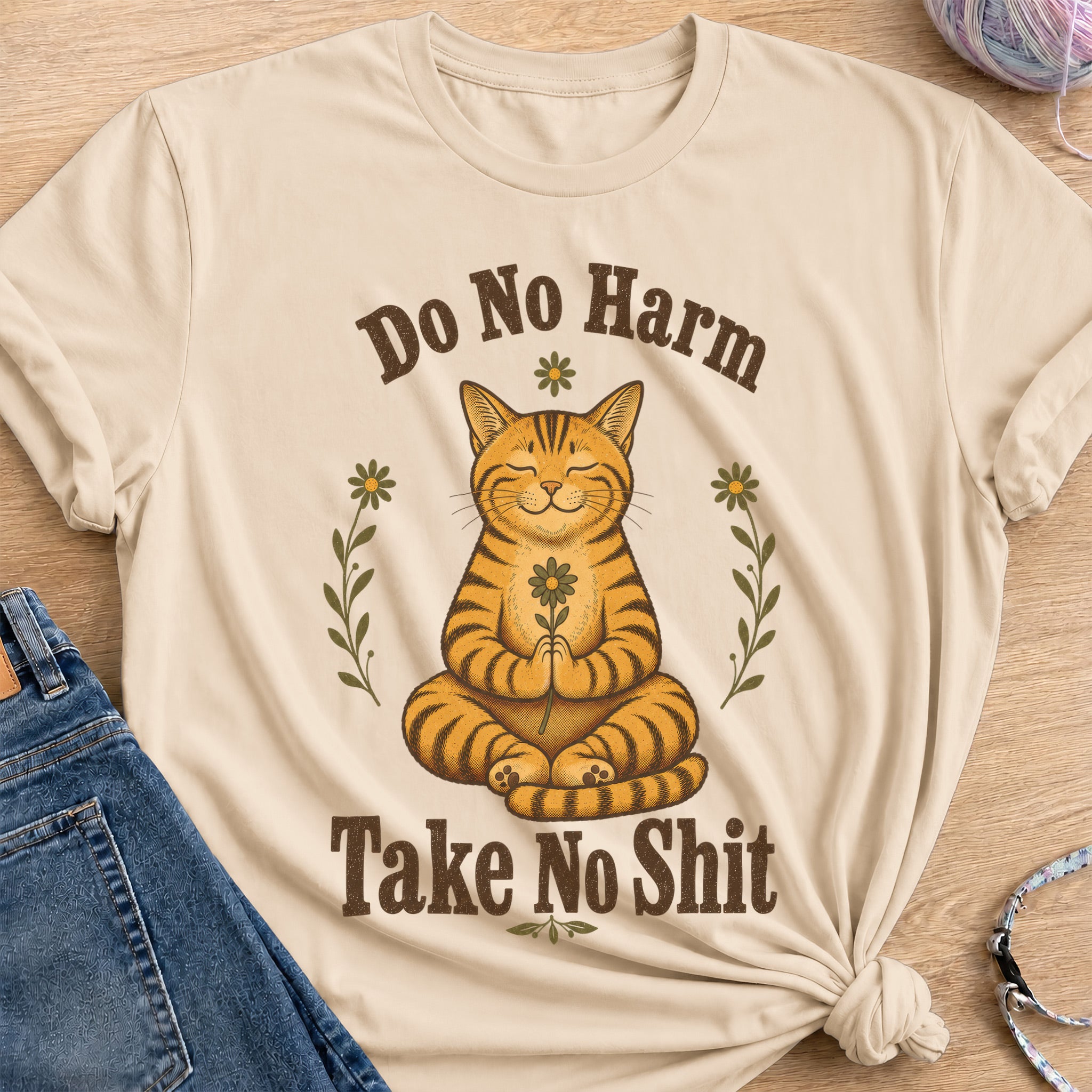 Take No Shit T-Shirt — Sand