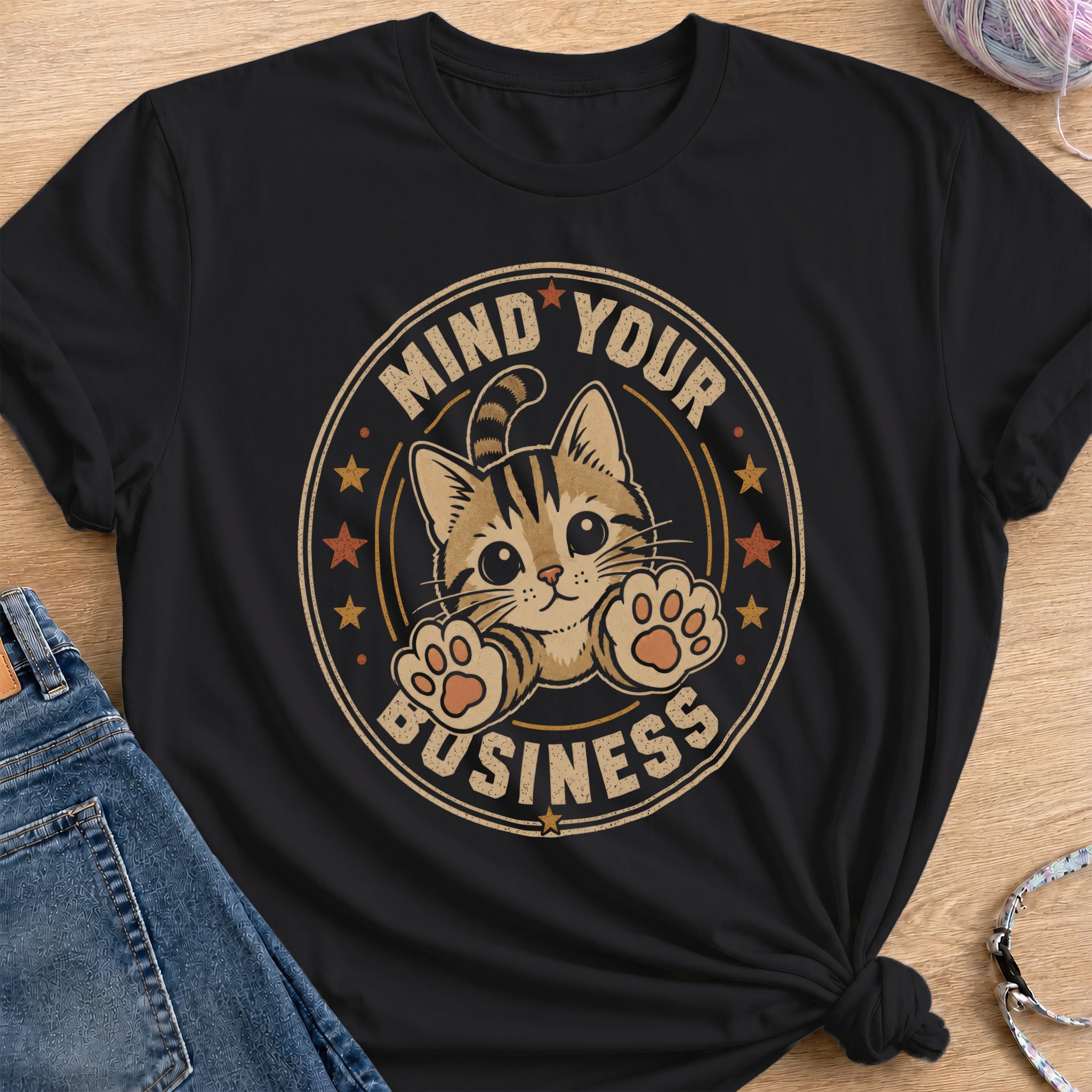 Mind Your Business T-Shirt — Black