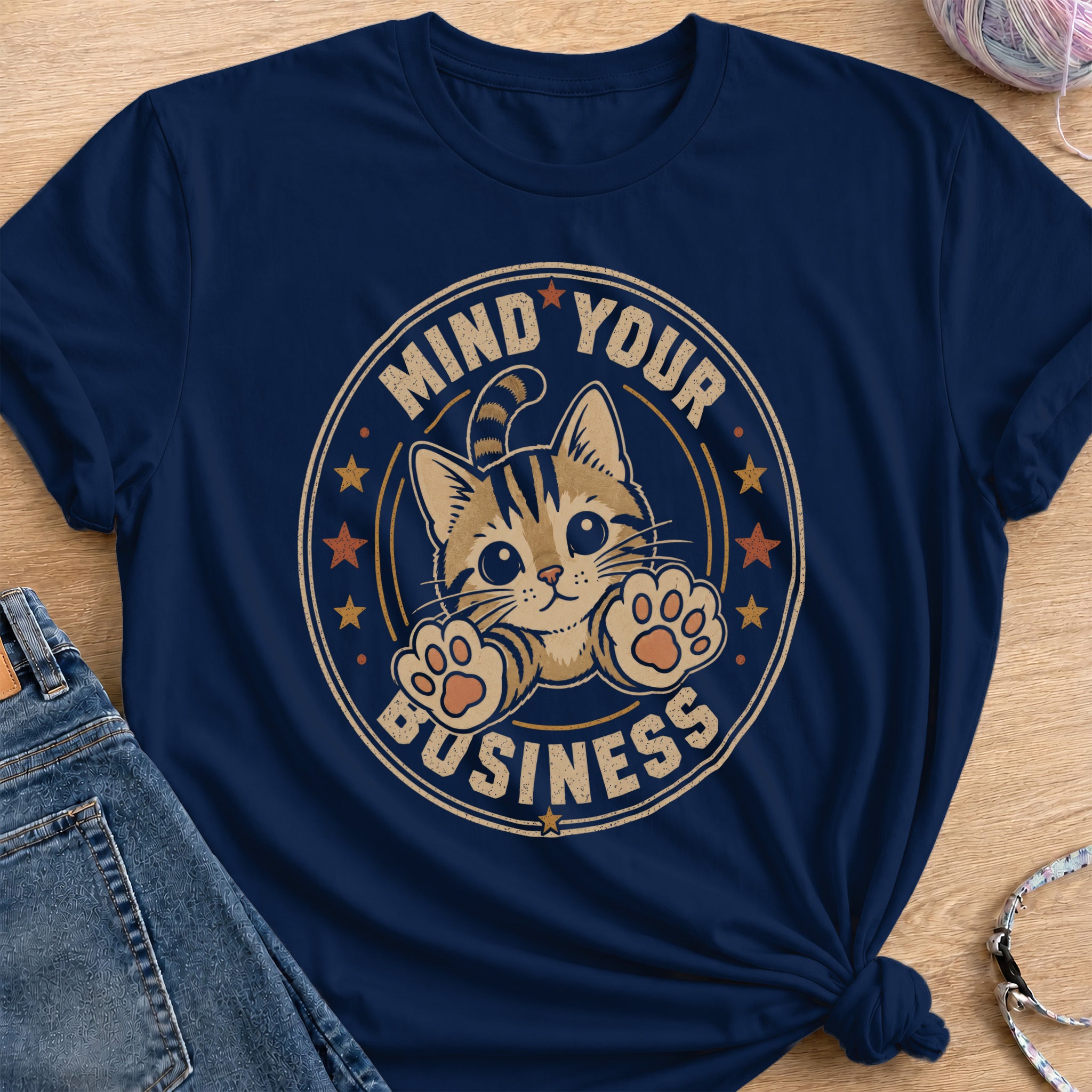 Mind Your Business T-Shirt — Navy
