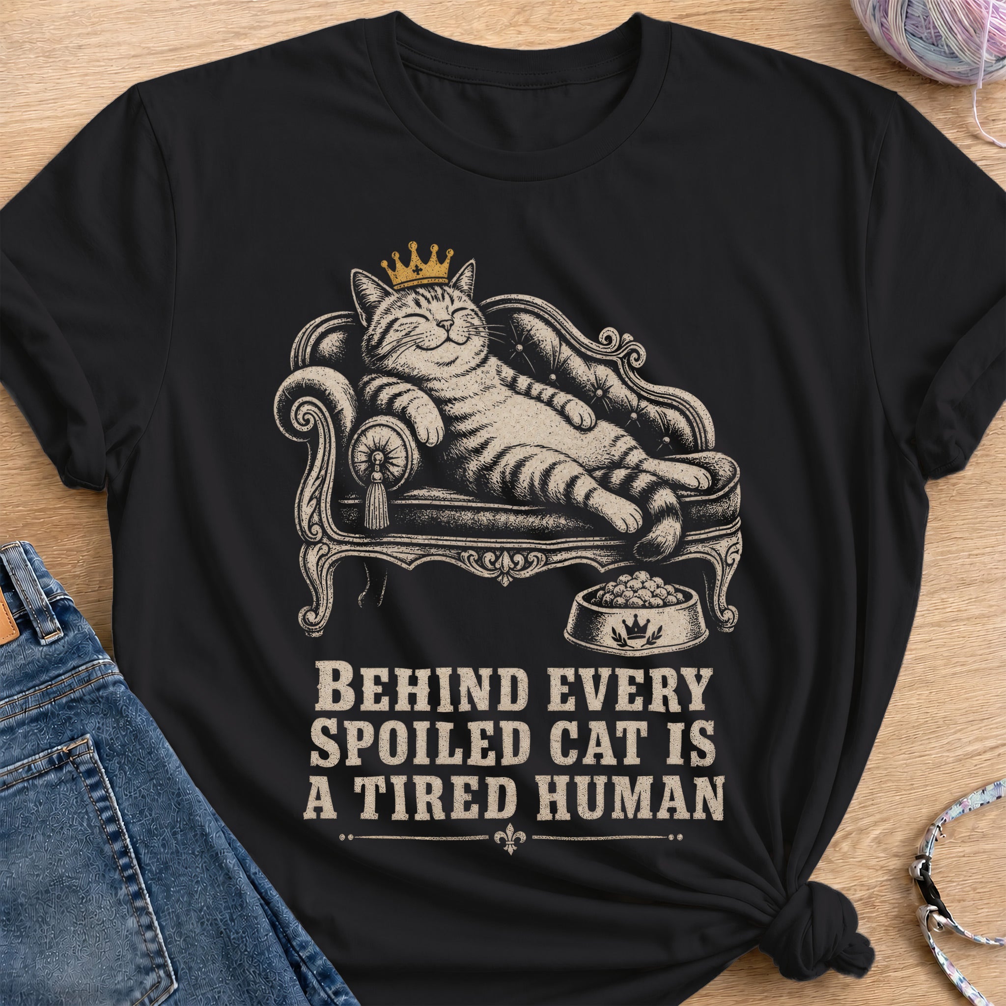 Tired Human T-Shirt — Black