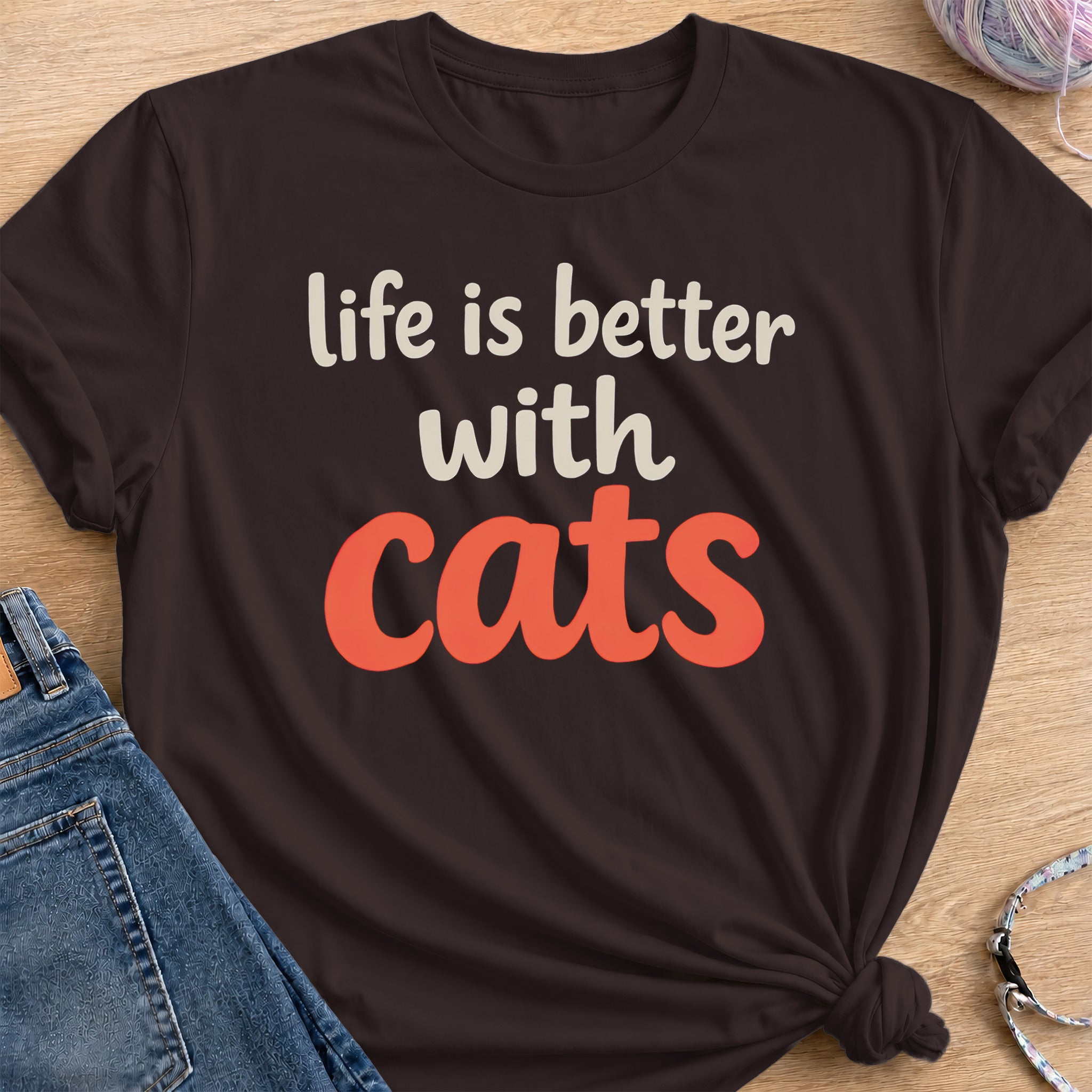 Better Life T-Shirt — Dark Chocolate