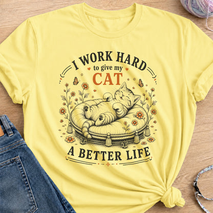 Working Hard T-Shirt — Cornsilk