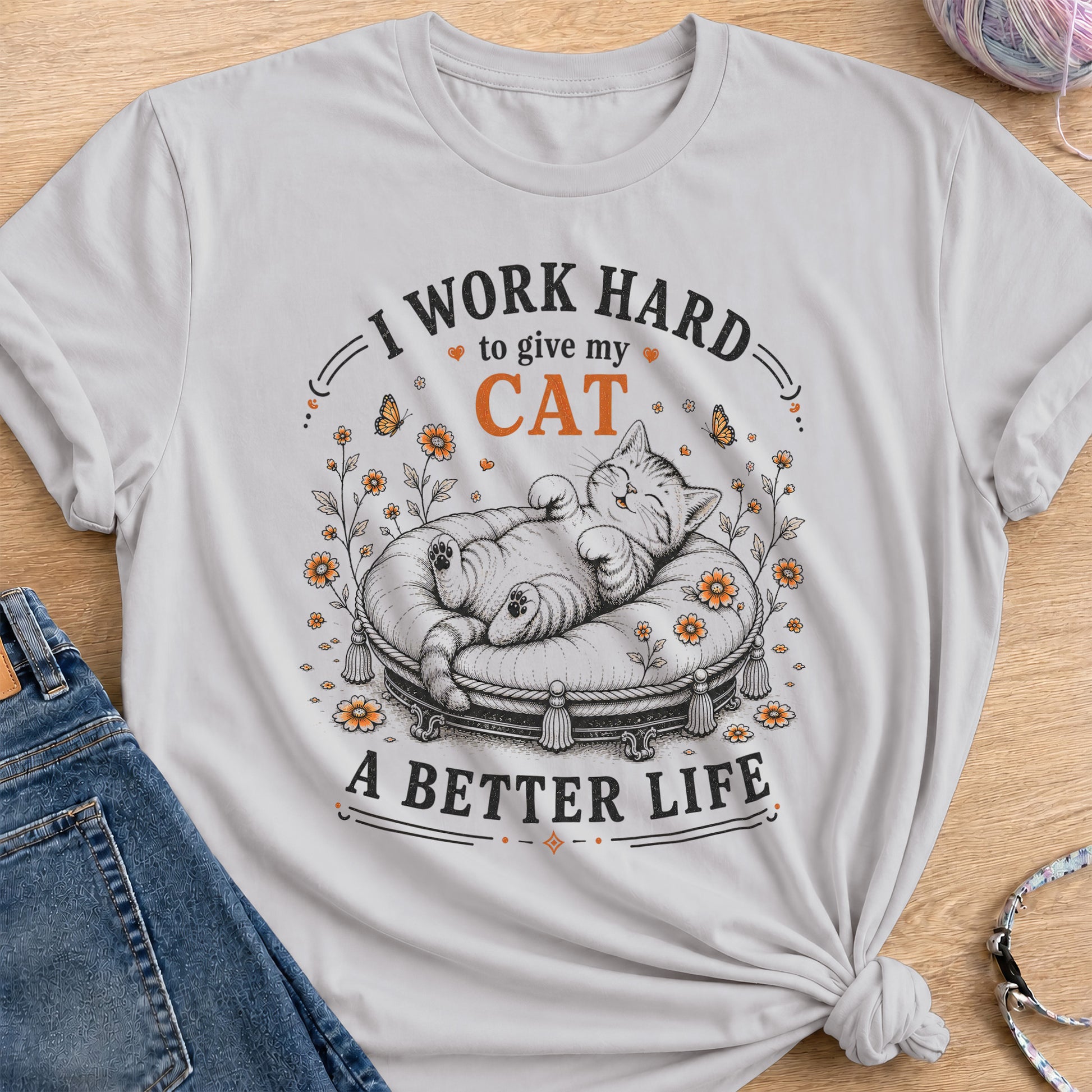 Working Hard T-Shirt — Ice Grey