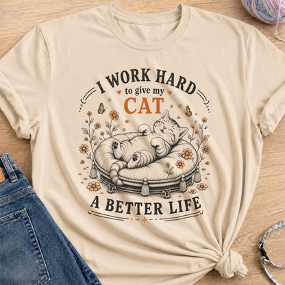 Working Hard T-Shirt — Sand