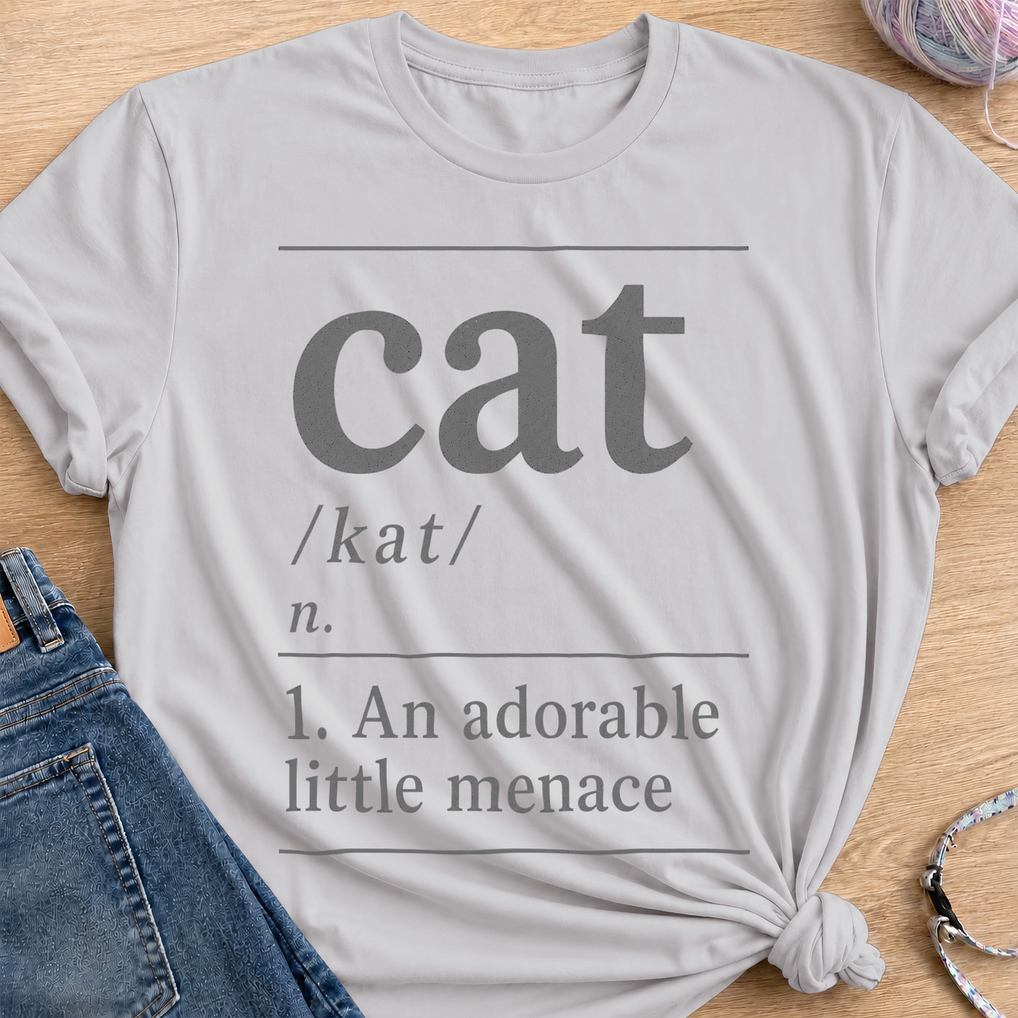 Dictionary T-Shirt — Ice Grey
