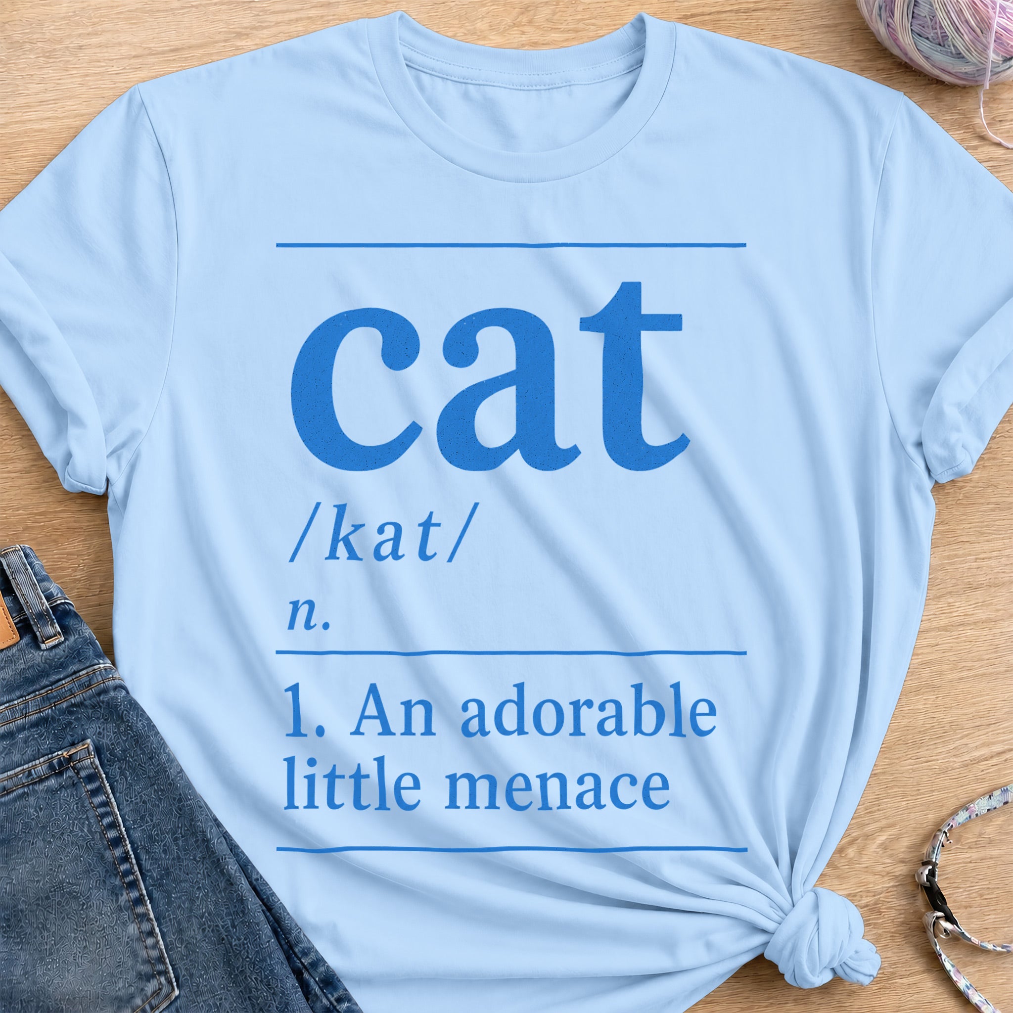 Dictionary T-Shirt — Light Blue