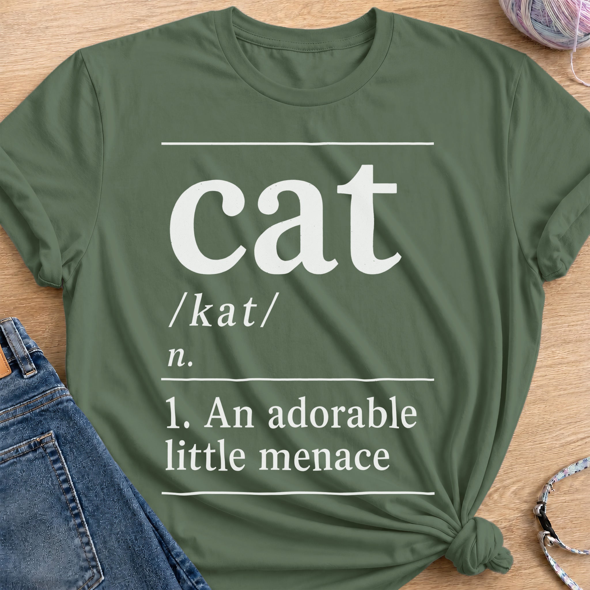 Dictionary T-Shirt — Military Green