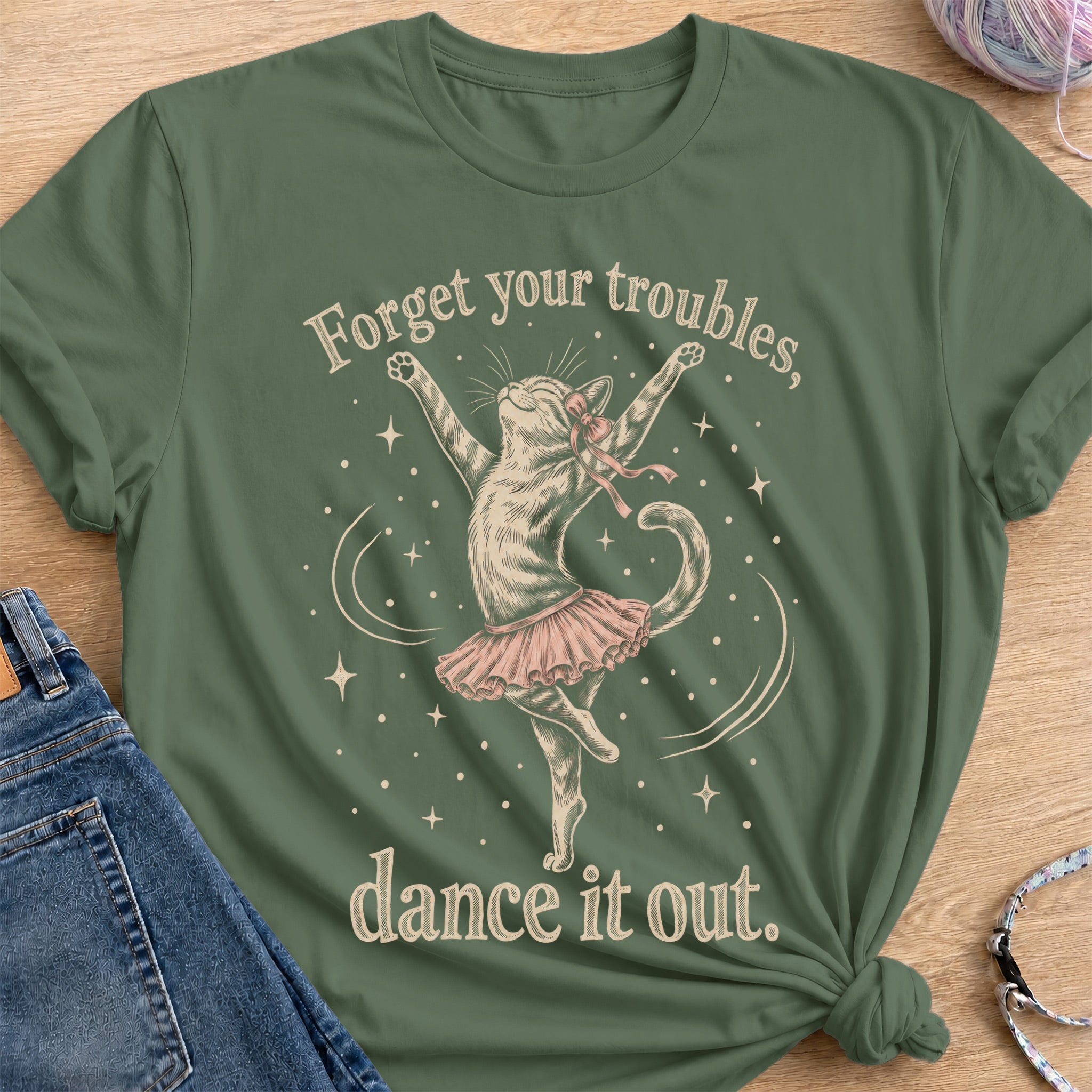 Dance T-Shirt — Military Green