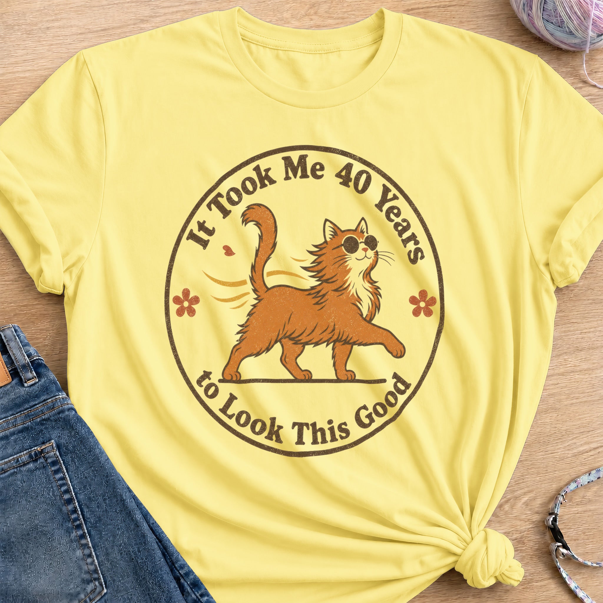 Fabulous Forty T-Shirt — Cornsilk