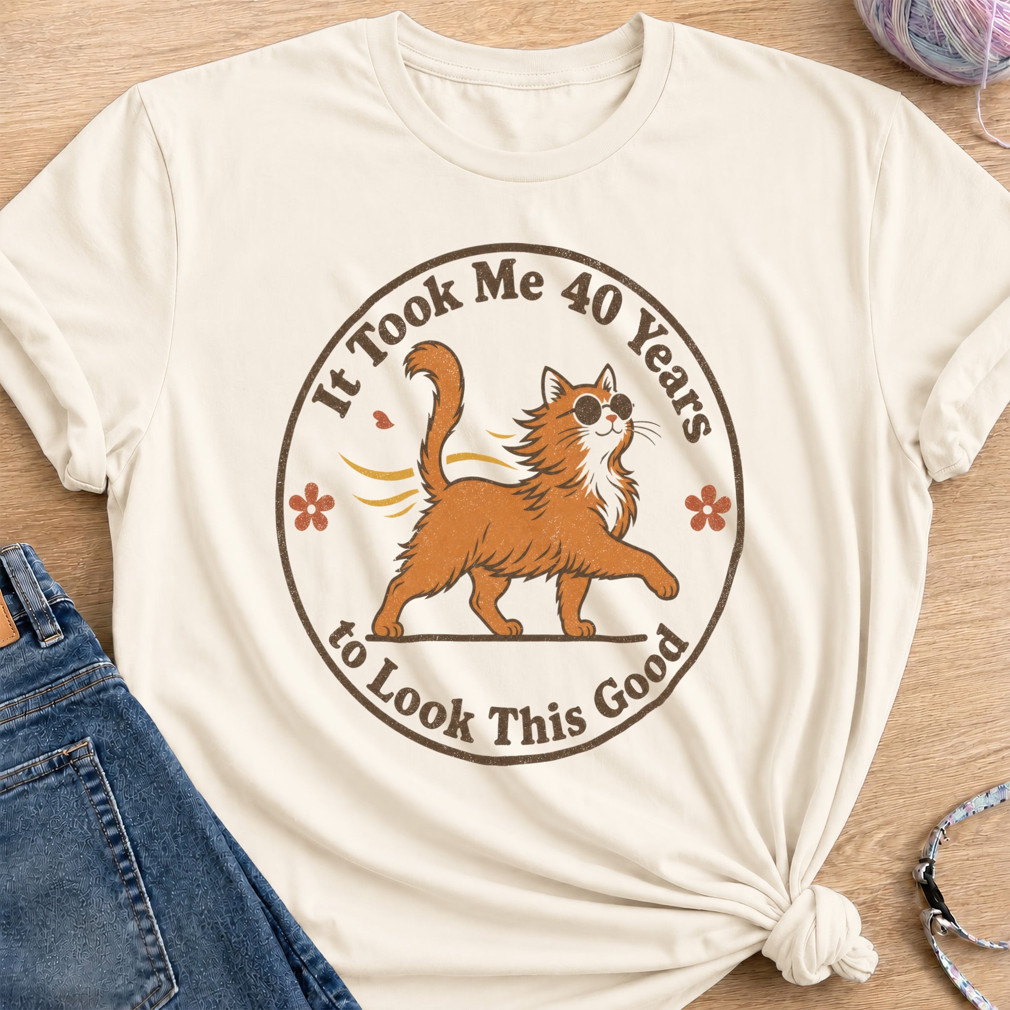 Fabulous Forty T-Shirt — Natural