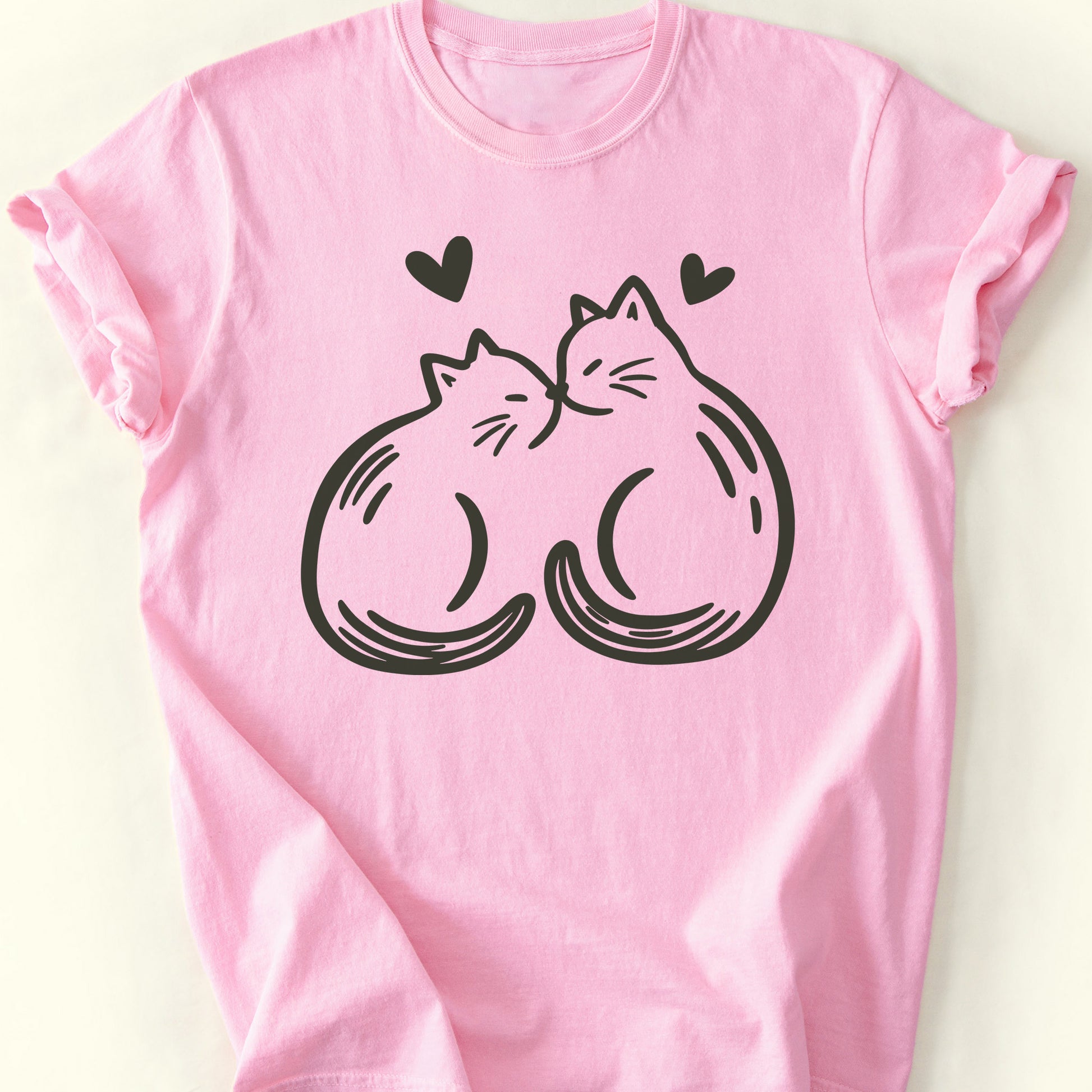 Purrfect Pair T-Shirt — Blossom