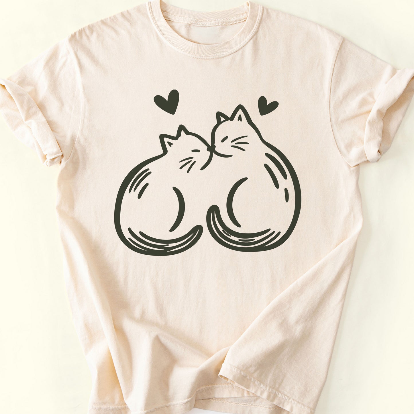 Purrfect Pair T-Shirt — Ivory