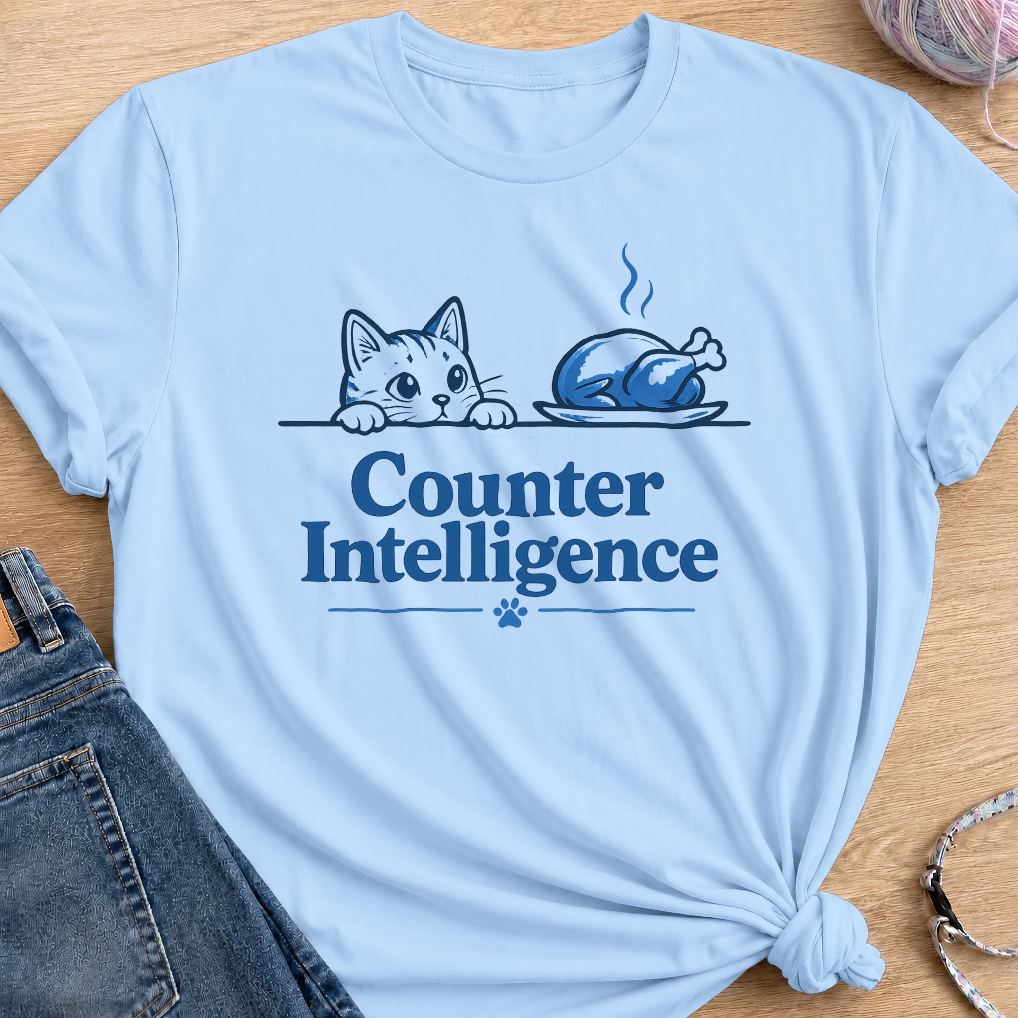 Counter Intelligence T-Shirt — Light Blue