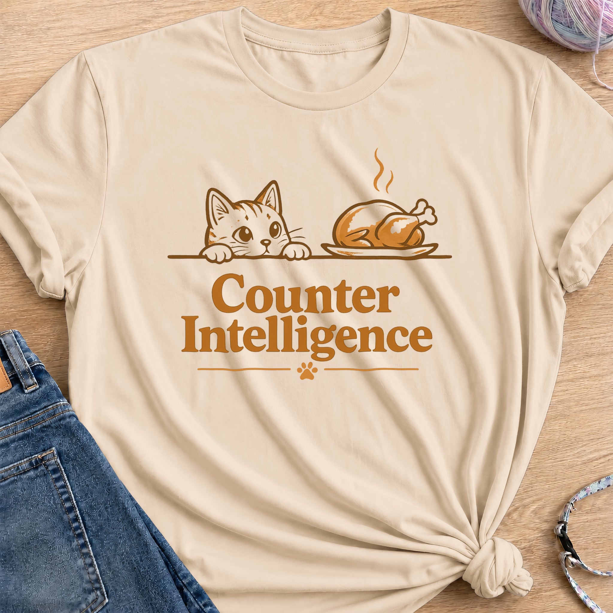 Counter Intelligence T-Shirt — Sand
