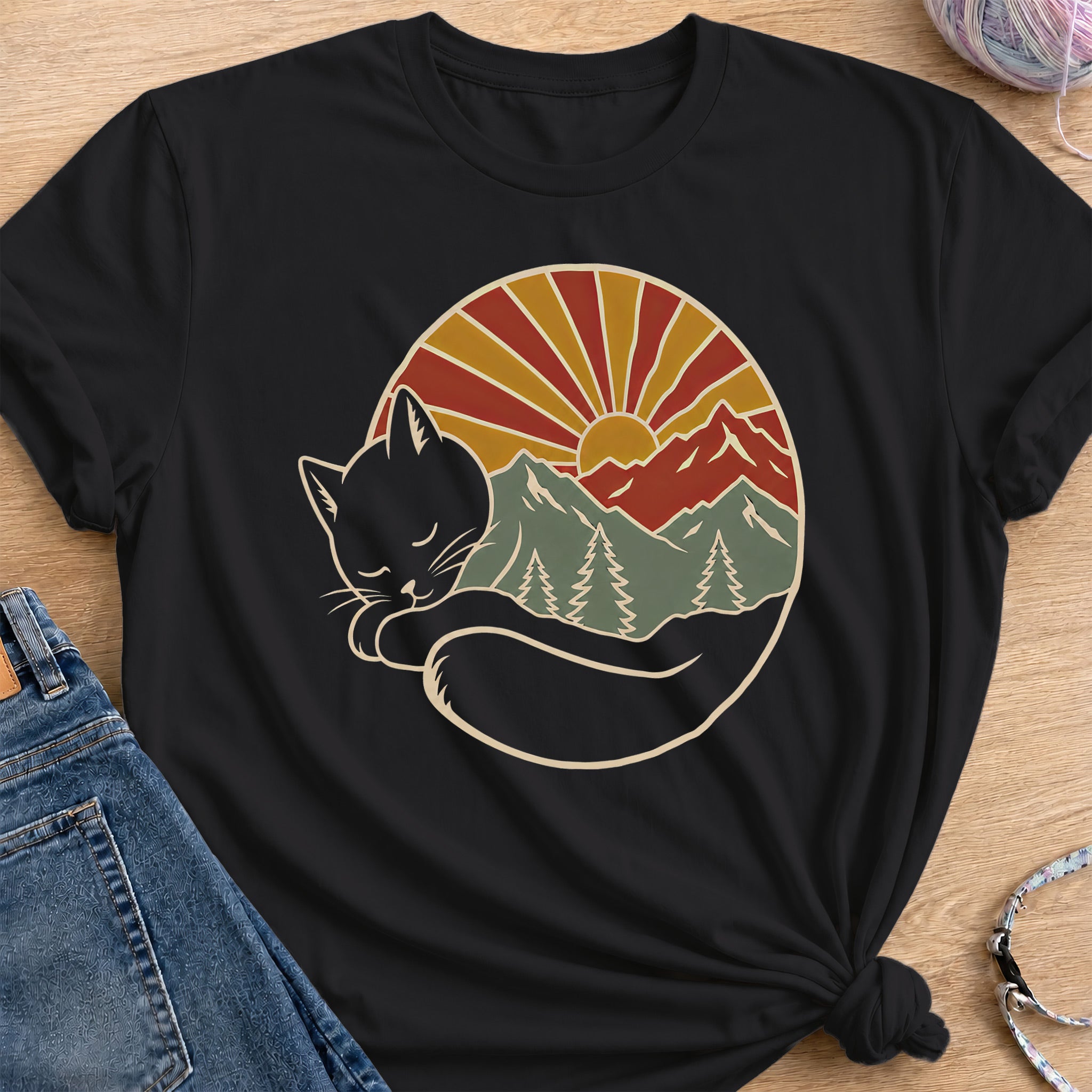 Mountain T-Shirt — Black