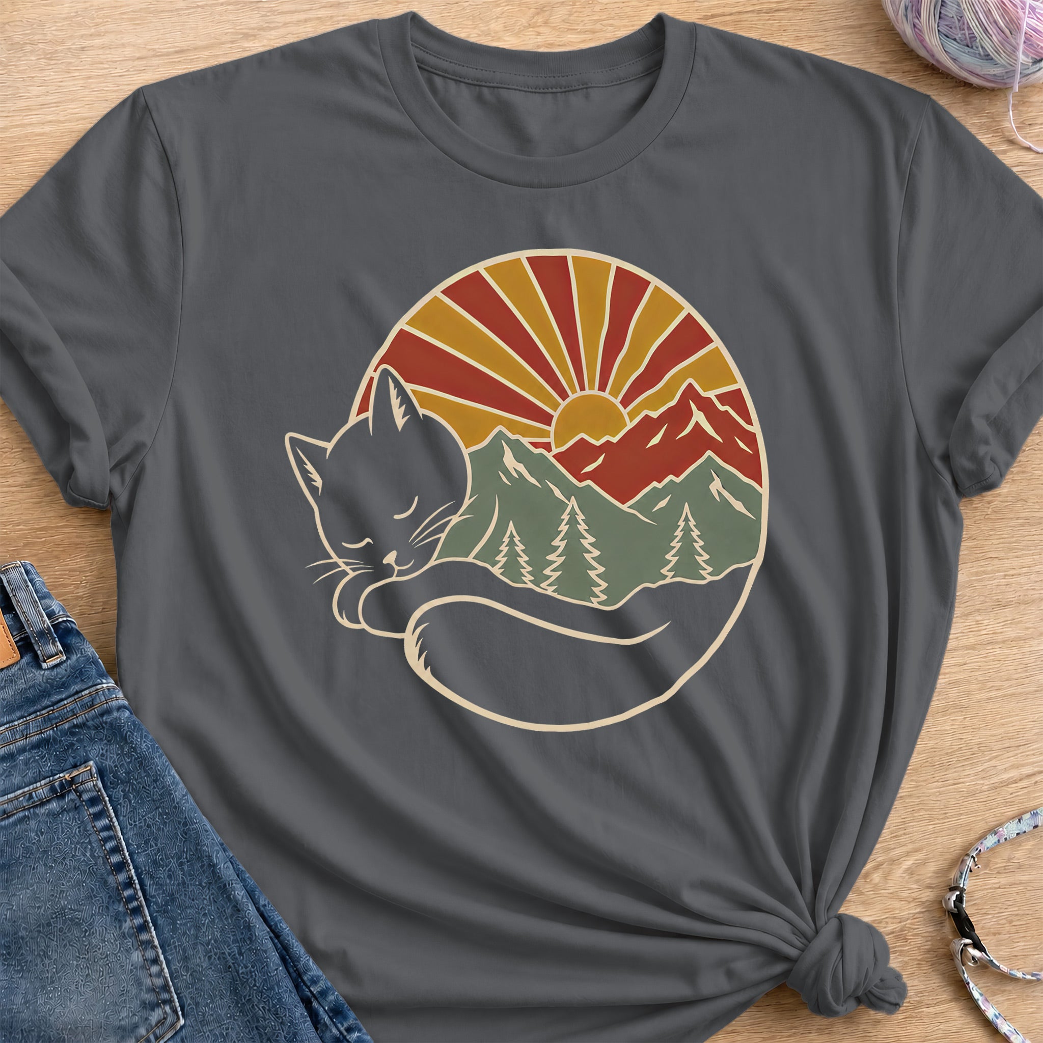 Mountain T-Shirt — Charcoal
