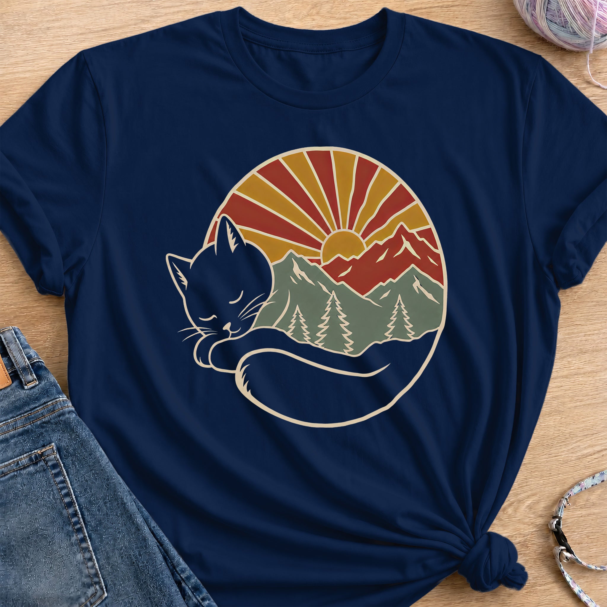 Mountain T-Shirt — Navy