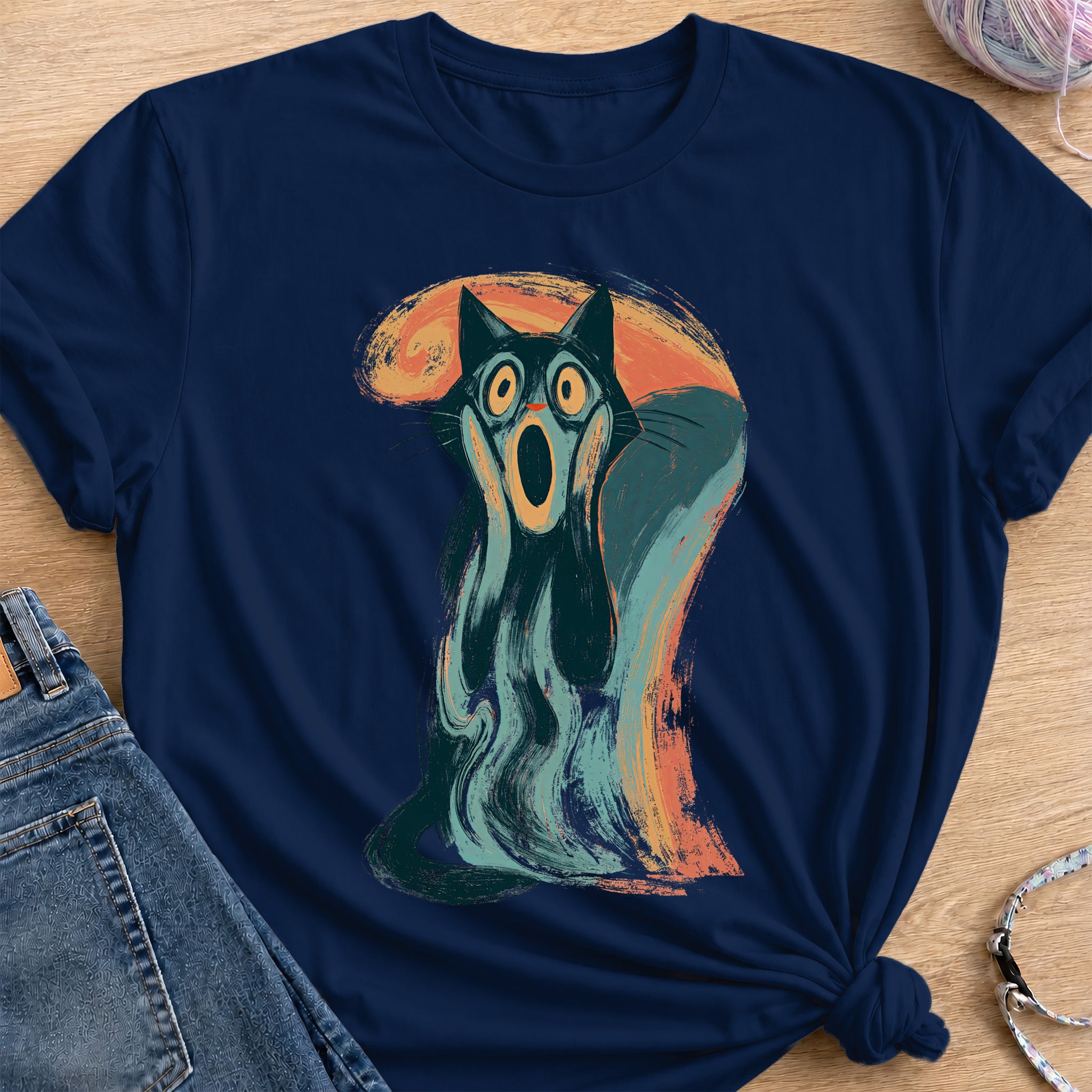 The Scream T-Shirt — Navy