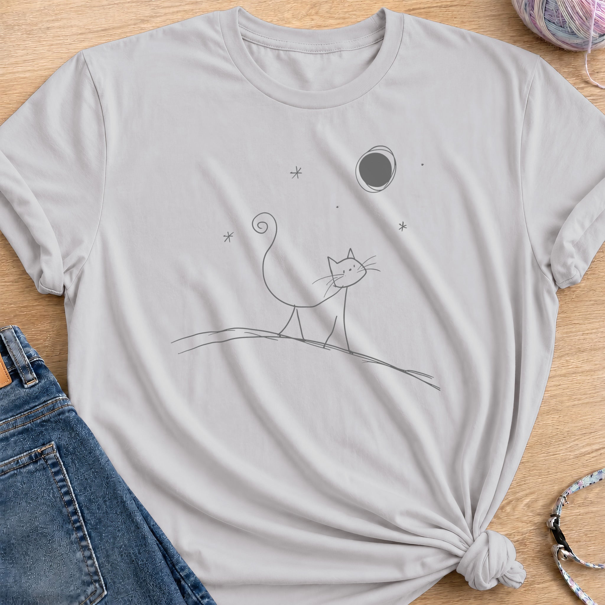 Moonlit Roamer T-Shirt — Ice Grey