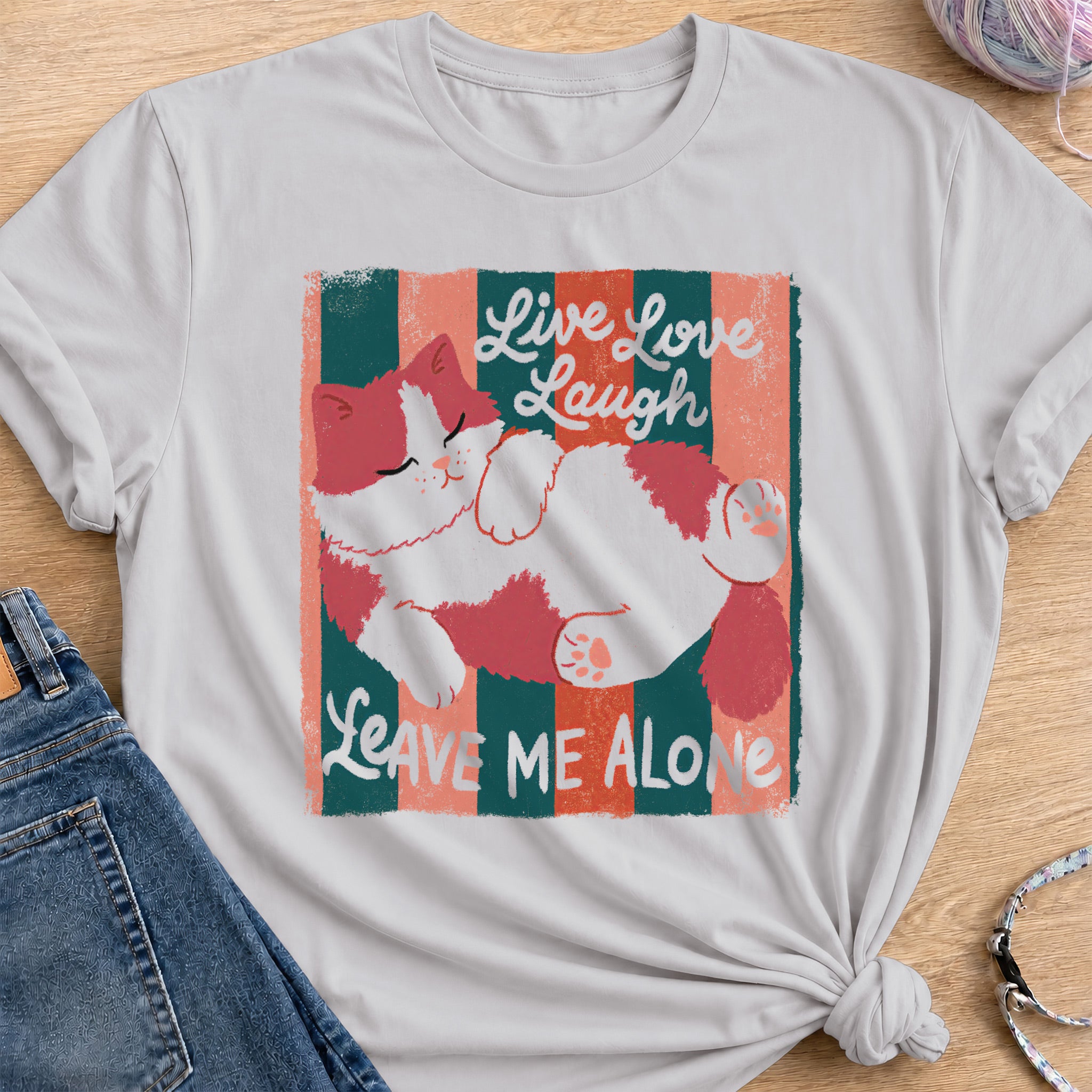 Leave Me Alone T-Shirt — Ice Grey