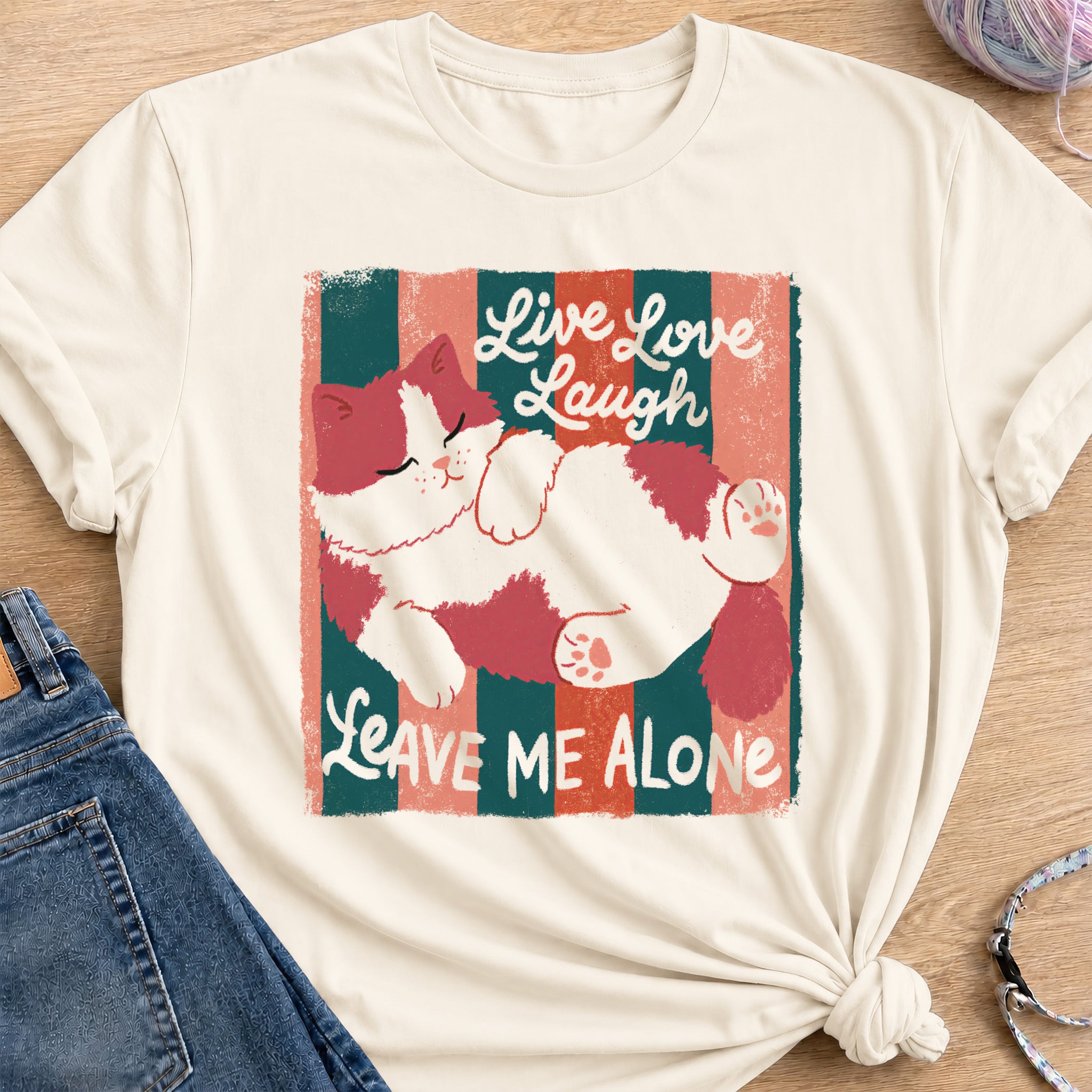 Leave Me Alone T-Shirt — Natural