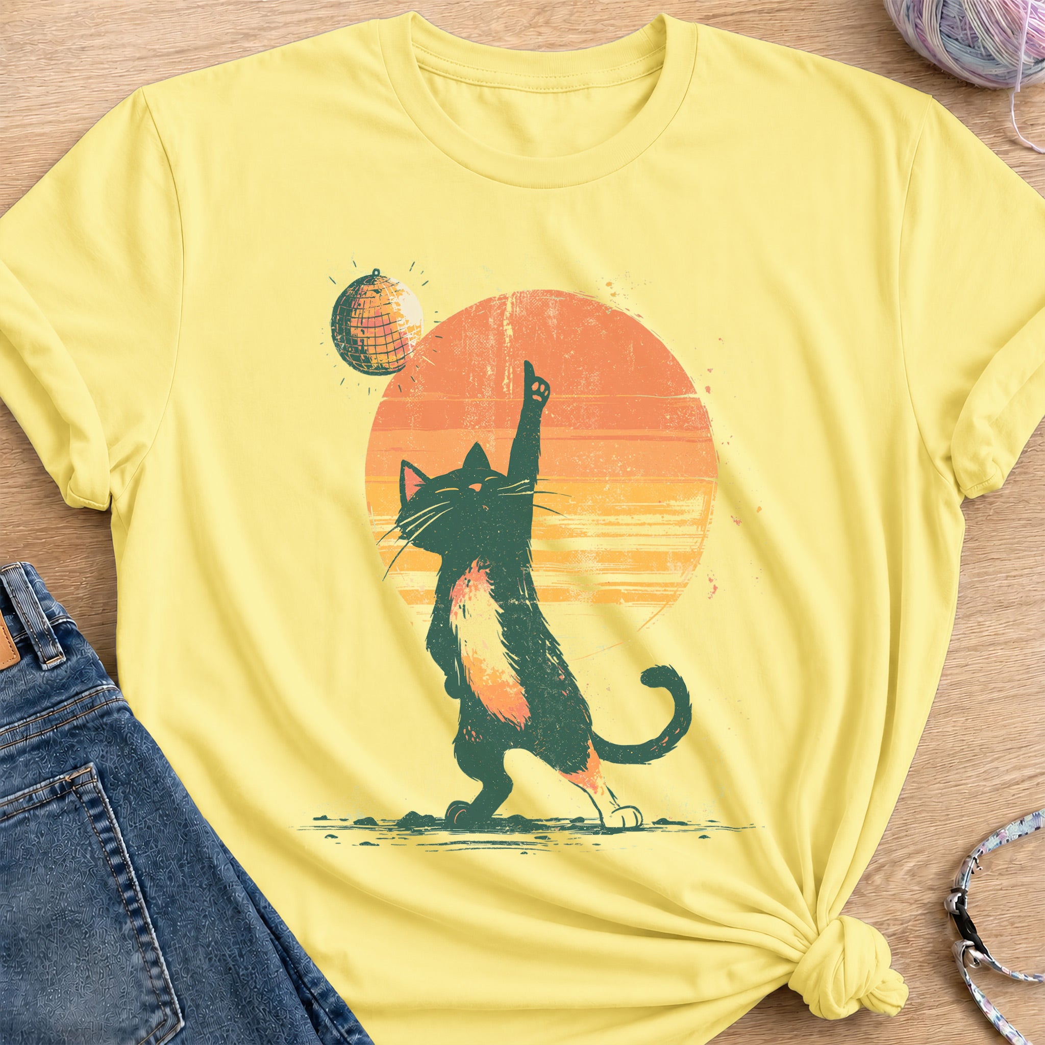 Disco Dance T-Shirt — Cornsilk