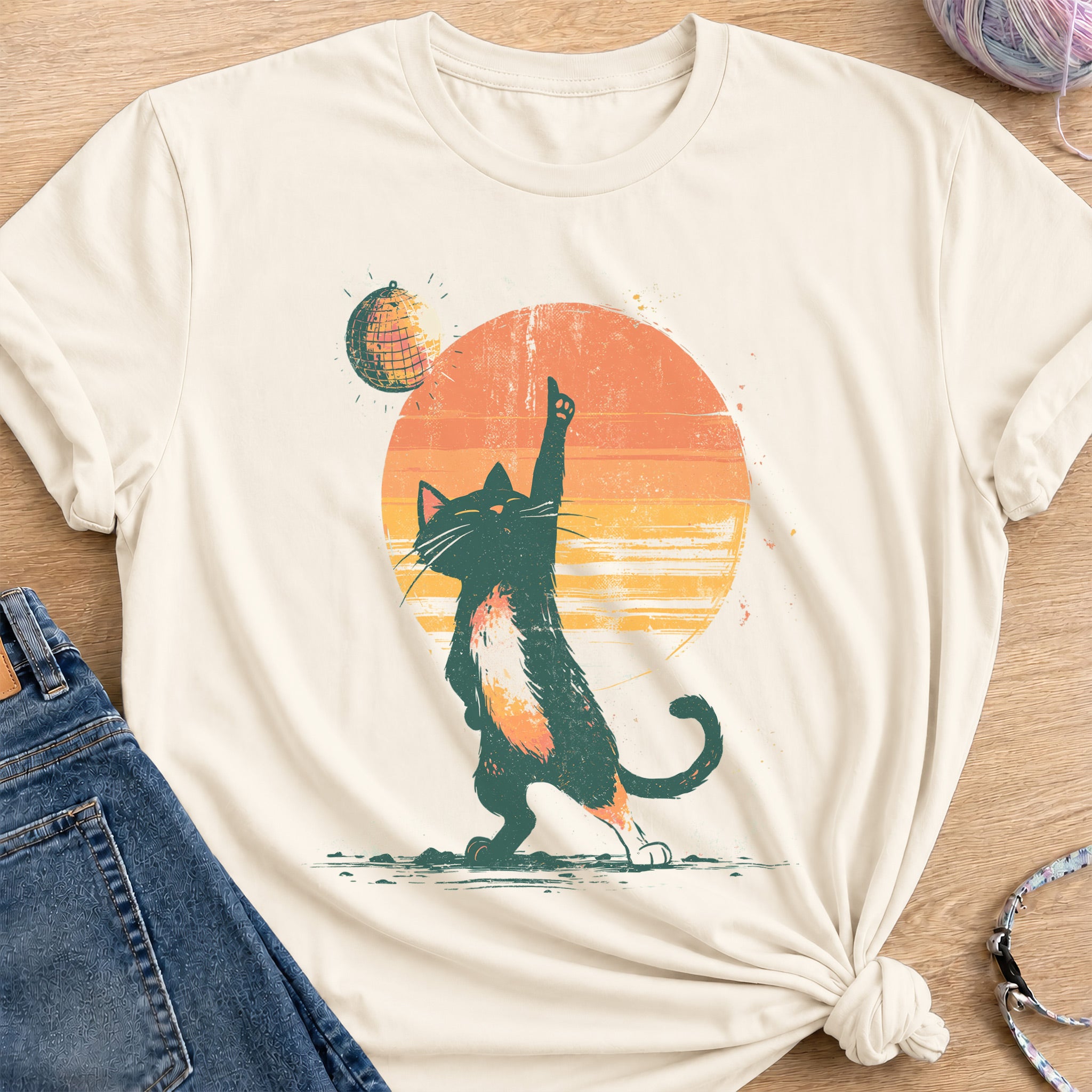 Disco Dance T-Shirt — Natural
