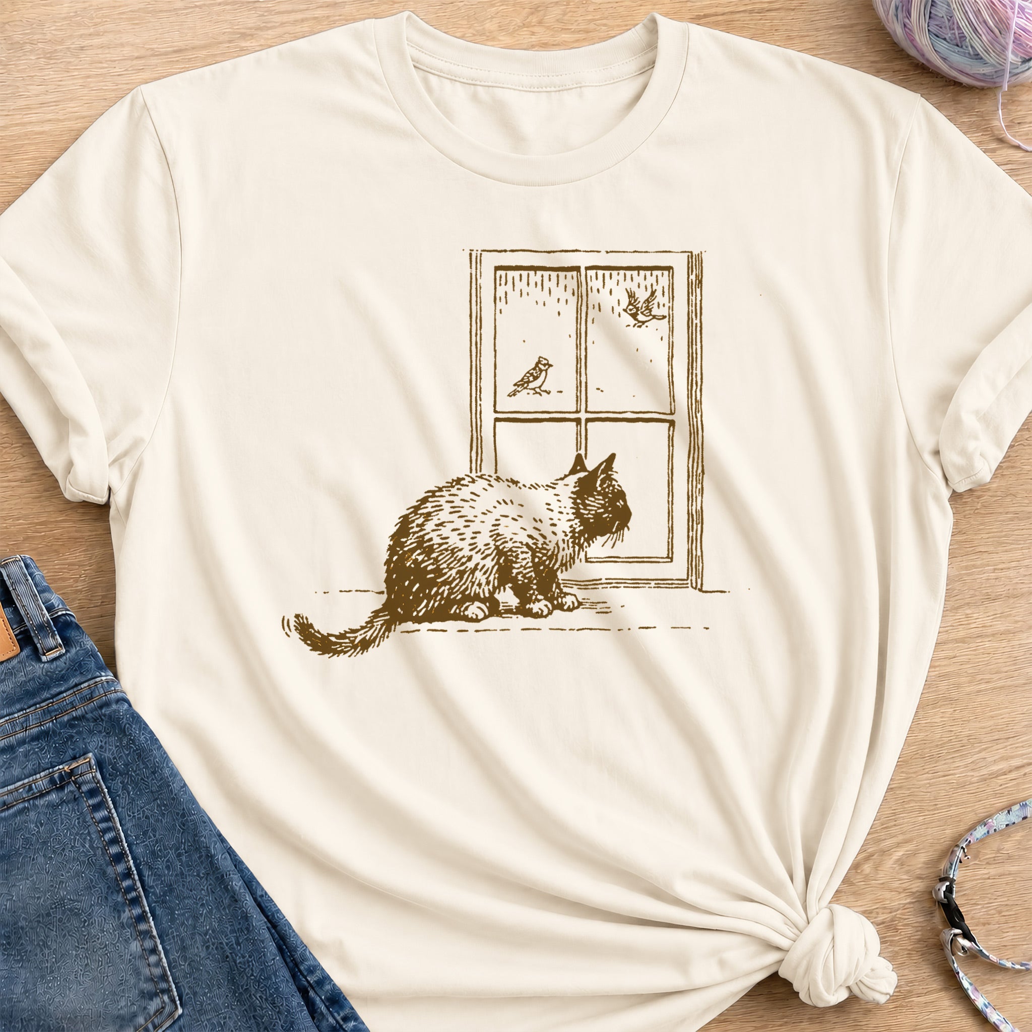 Bird Viewing T-Shirt — Natural