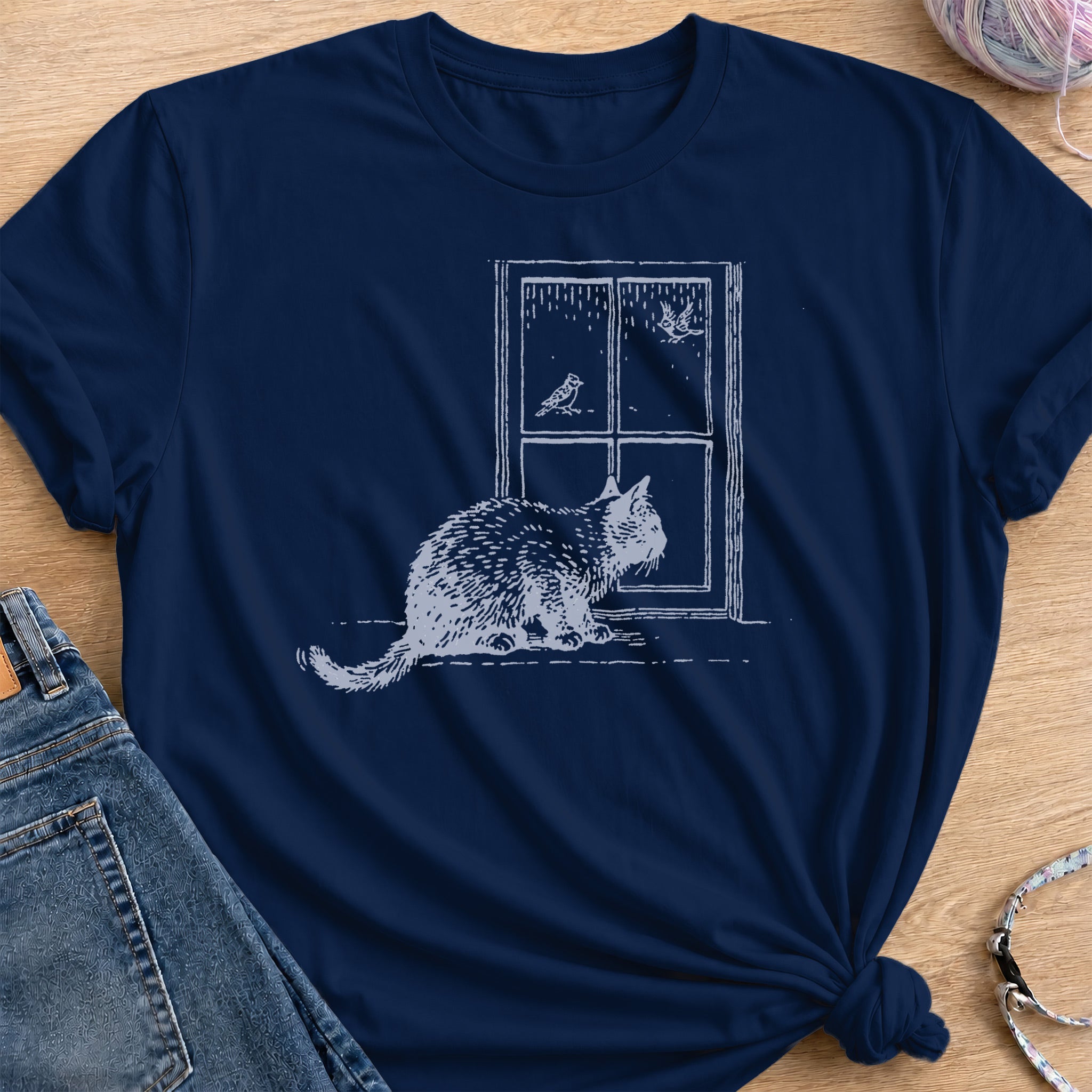Bird Viewing T-Shirt — Navy
