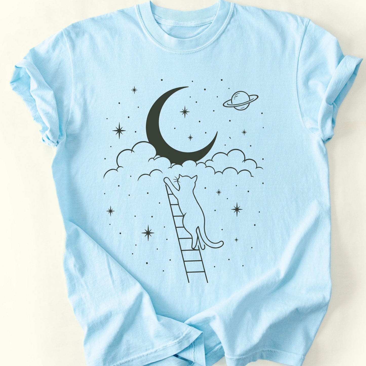 Moon Reach T-Shirt — Chambray