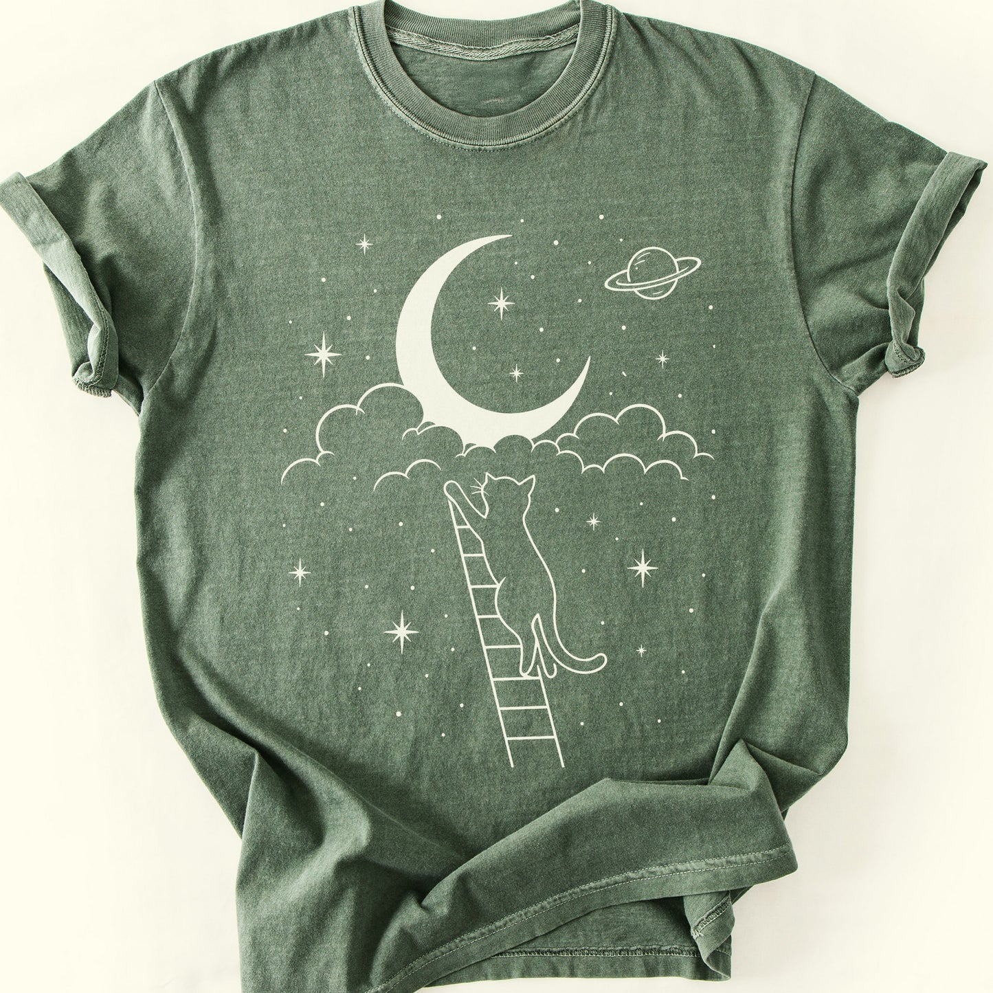 Moon Reach T-Shirt — Moss