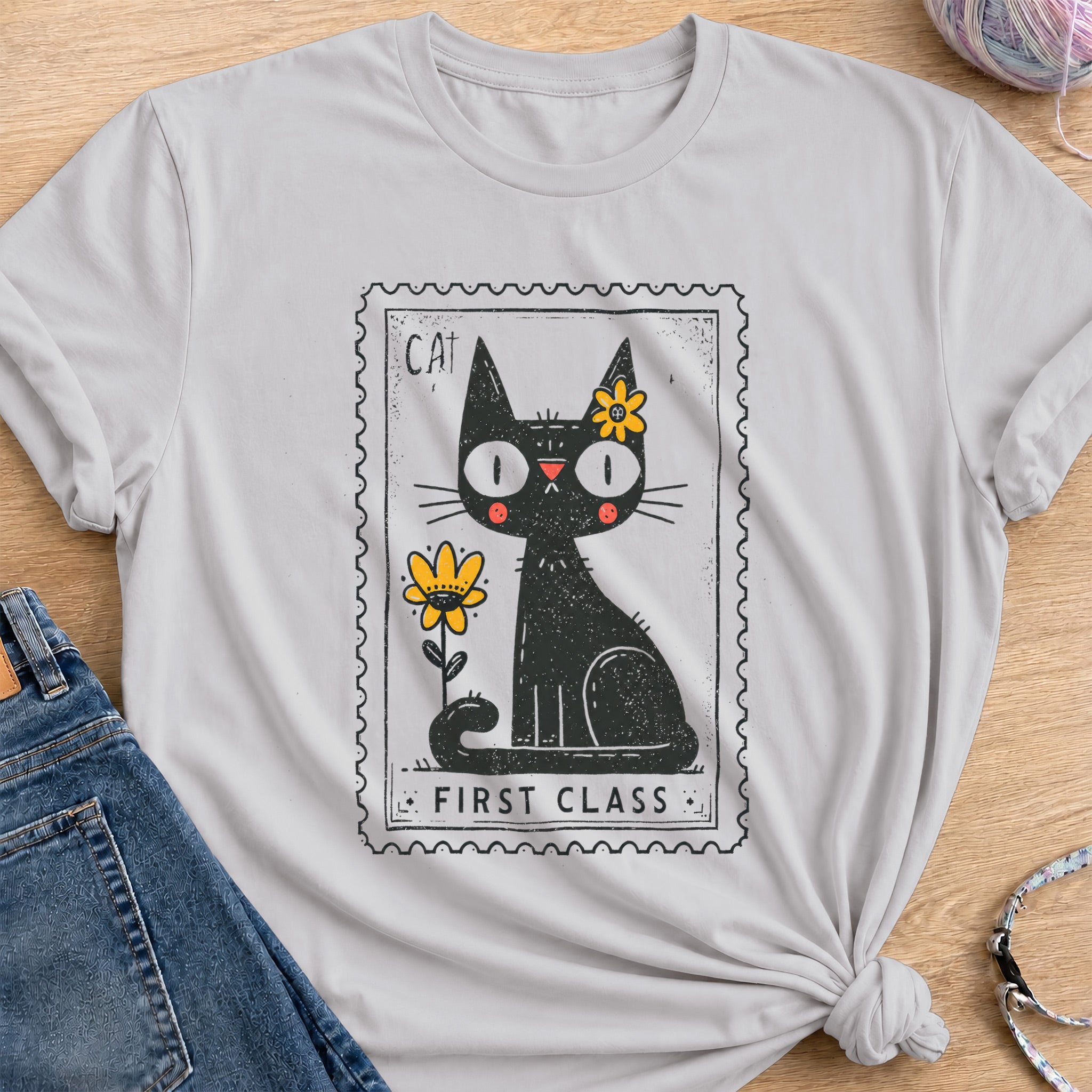 First Class T-Shirt — Ice Grey