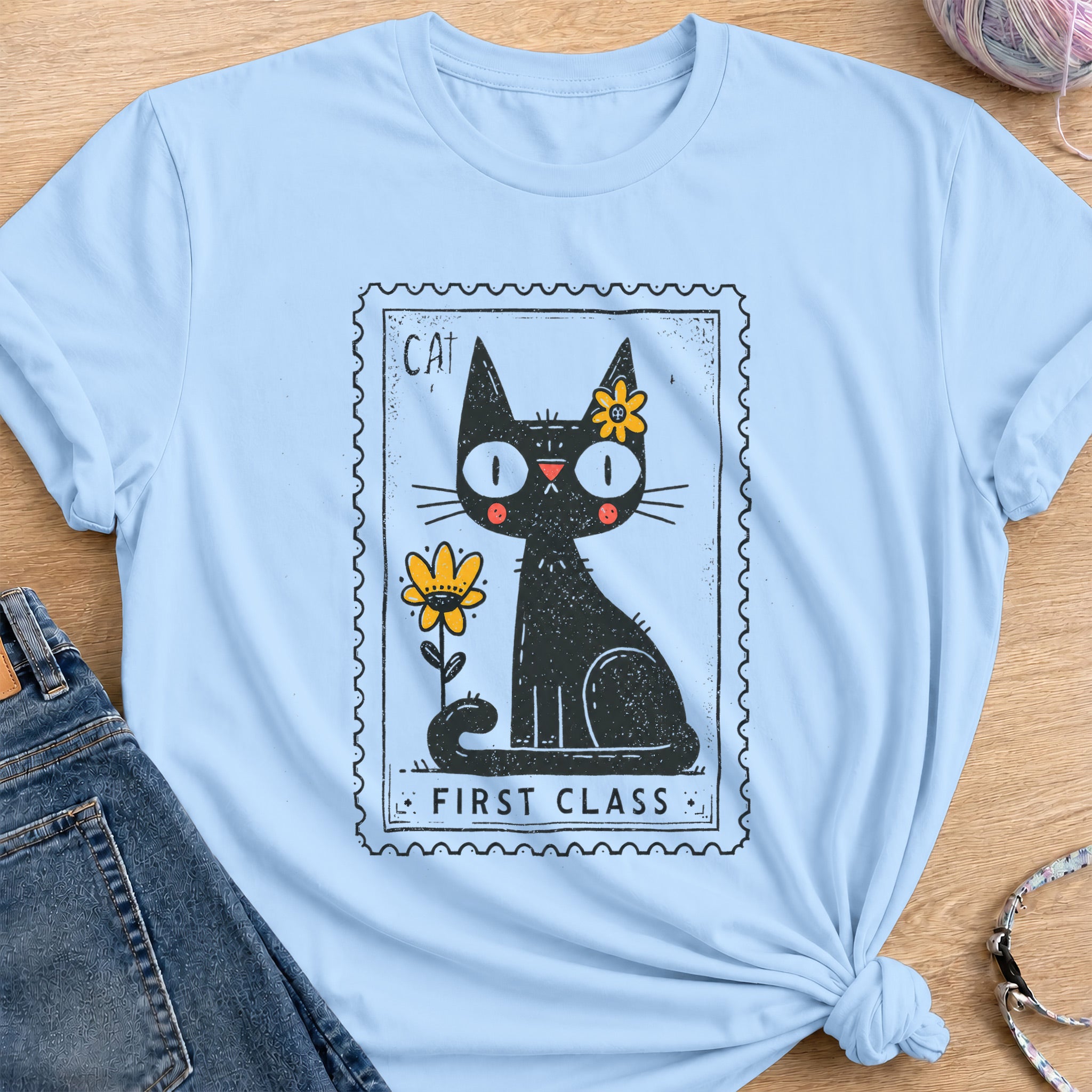 First Class T-Shirt — Light Blue