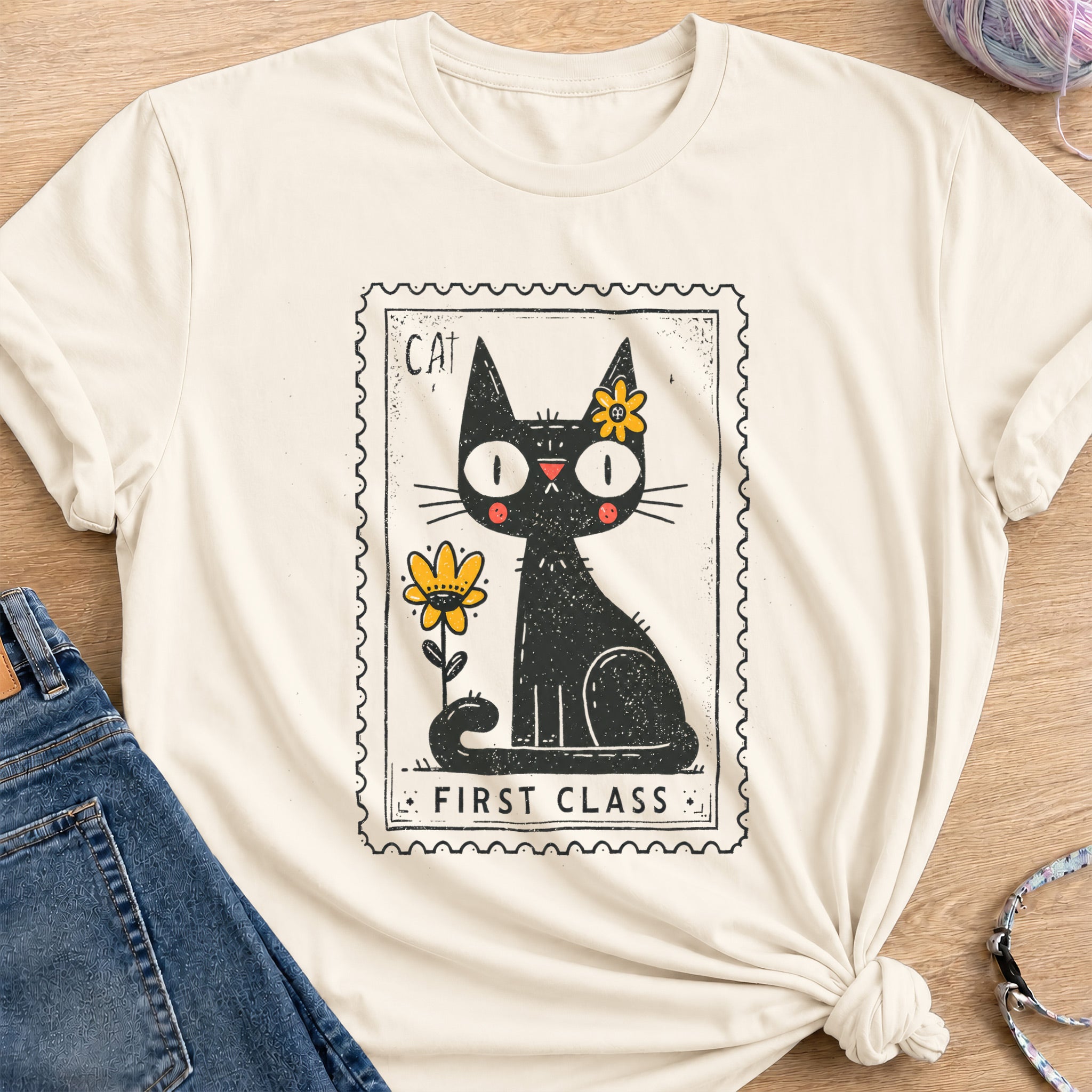 First Class T-Shirt — Natural