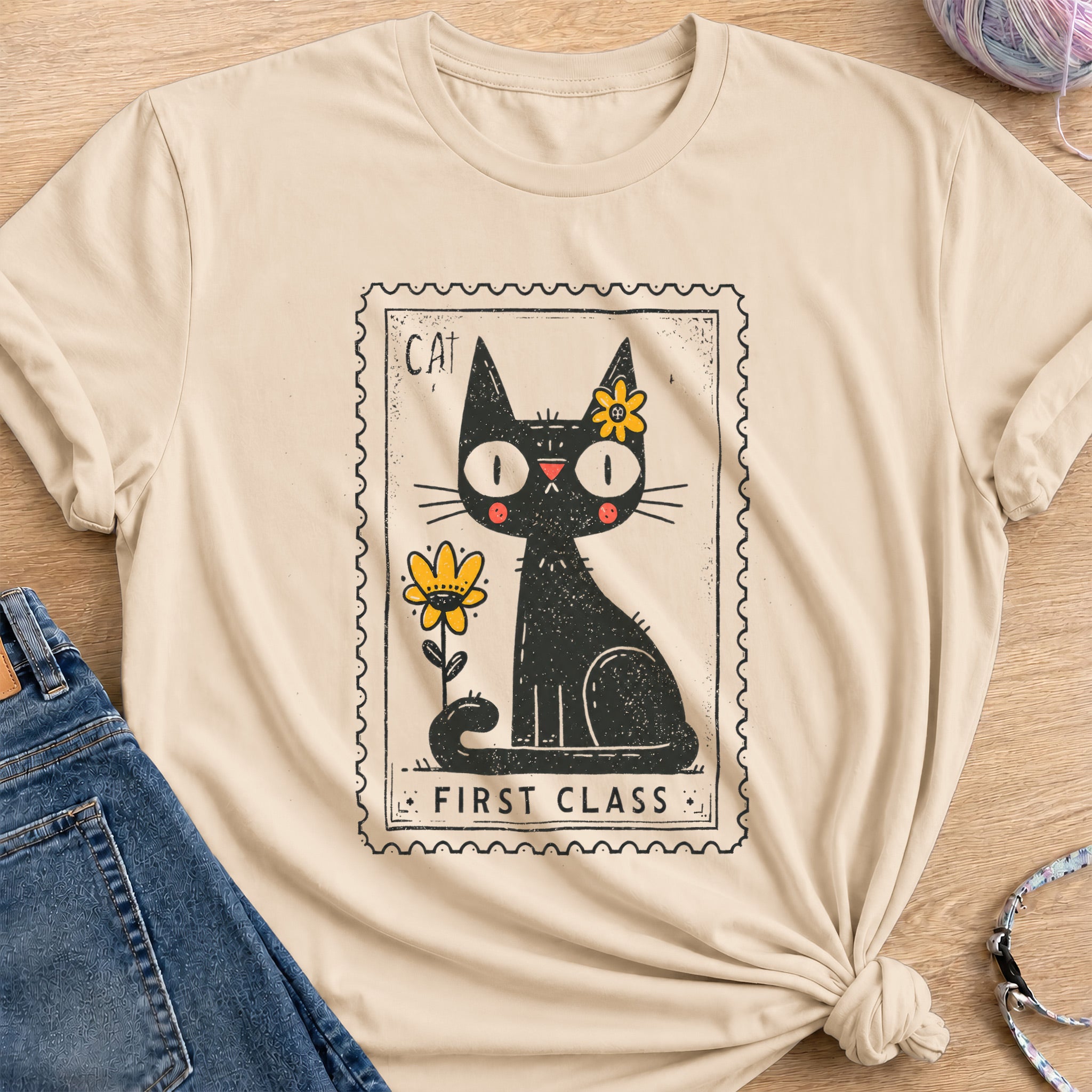 First Class T-Shirt — Sand