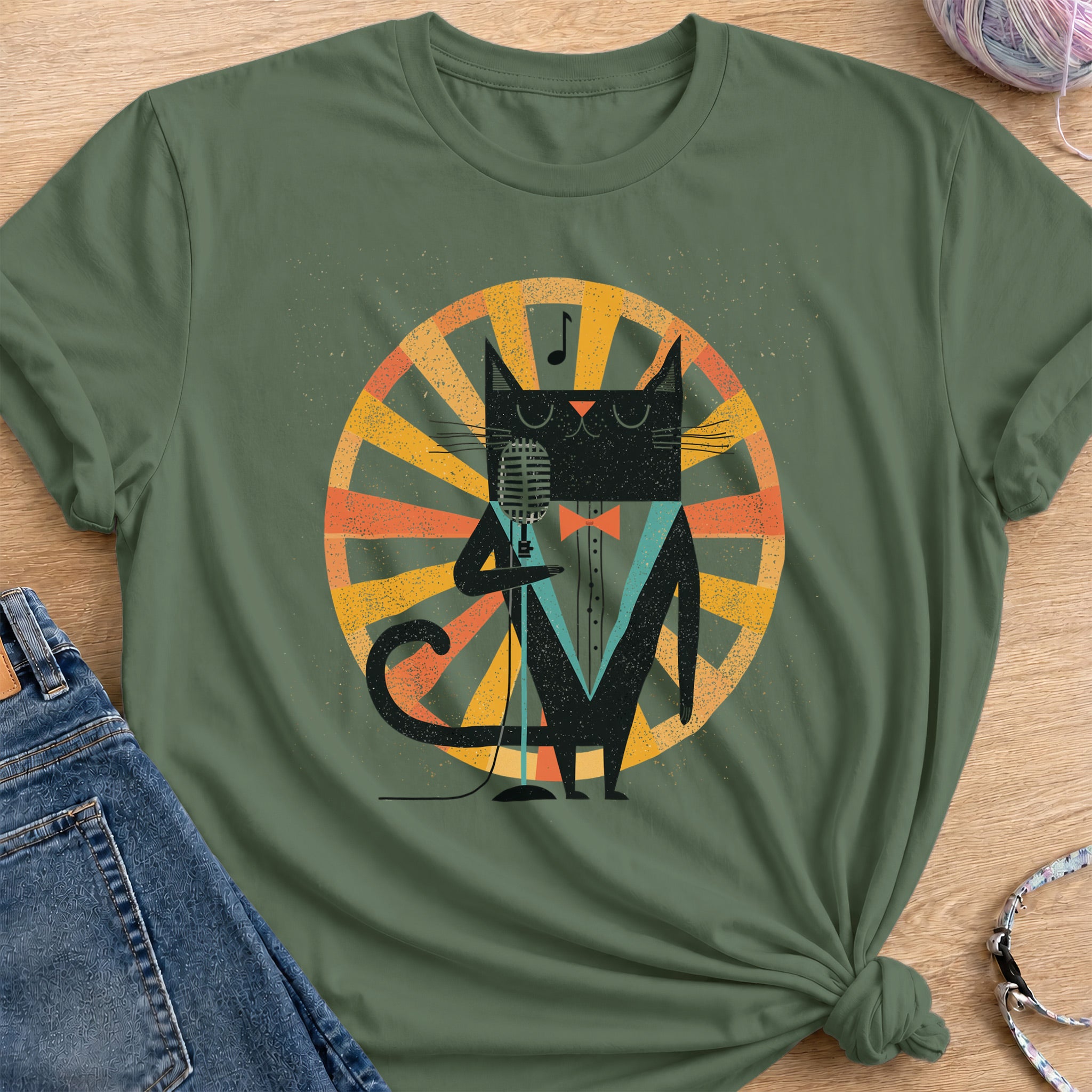 Blue Note T-Shirt — Military Green