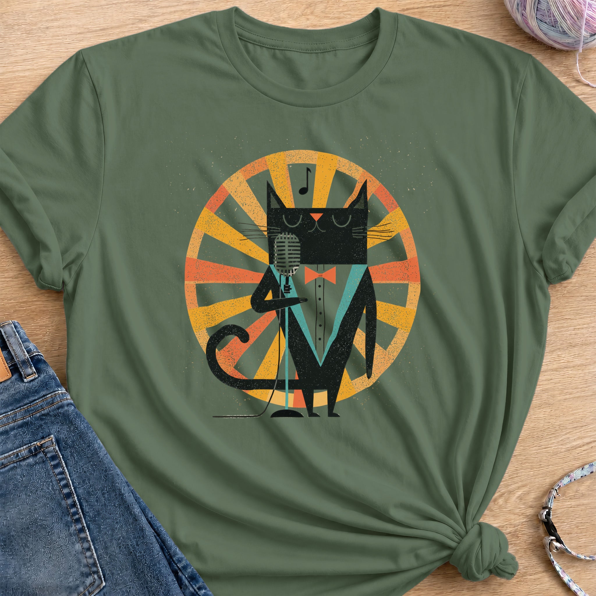Blue Note T-Shirt — Military Green